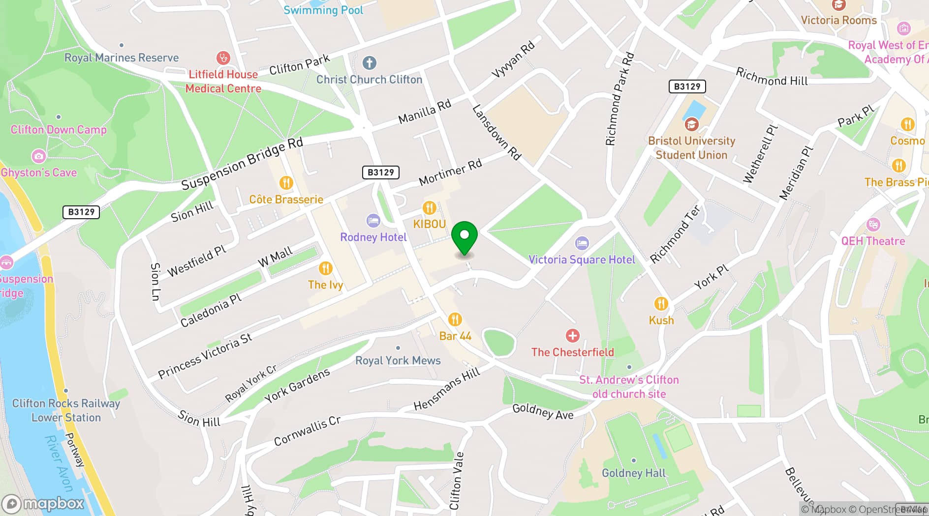 Map showing The Albion