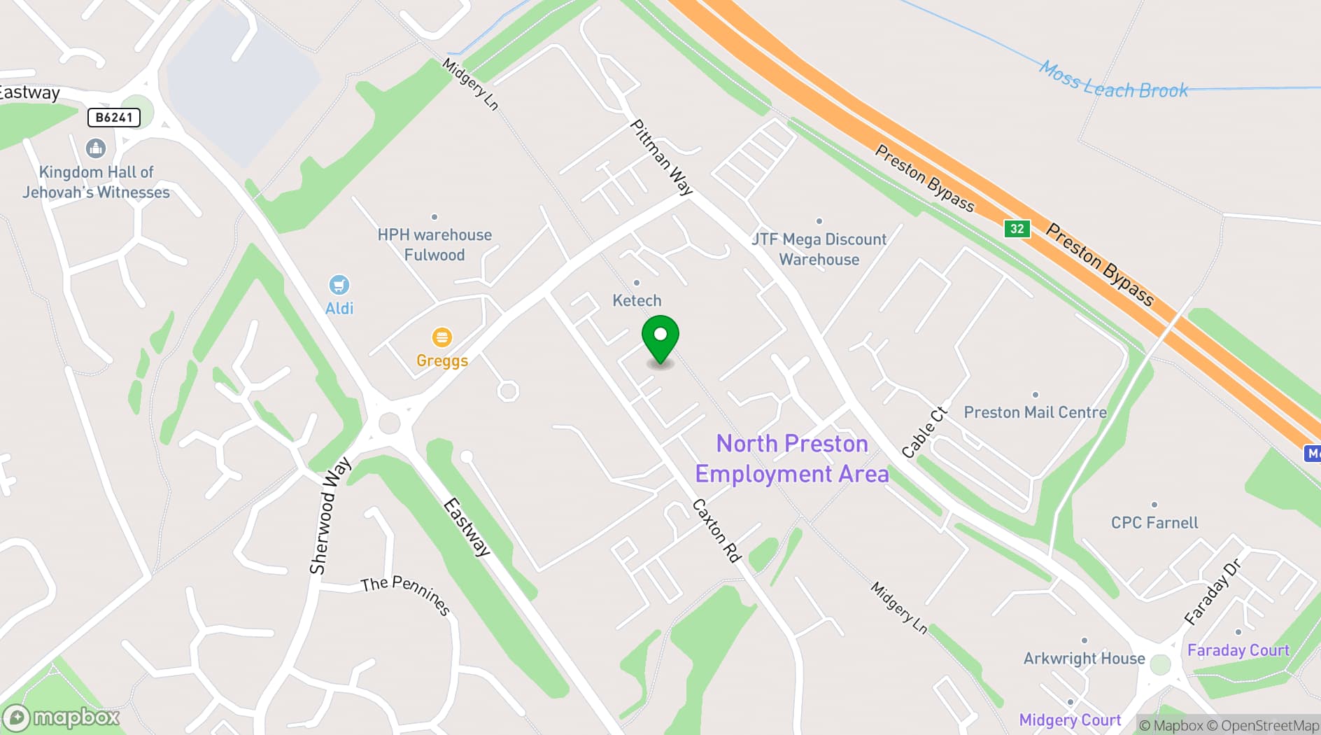 Map showing No.3 Fulwood
