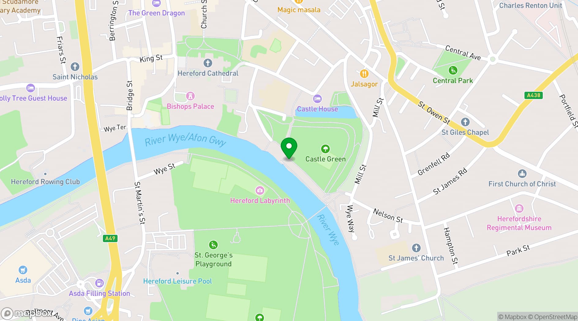 Map showing The Pavilion