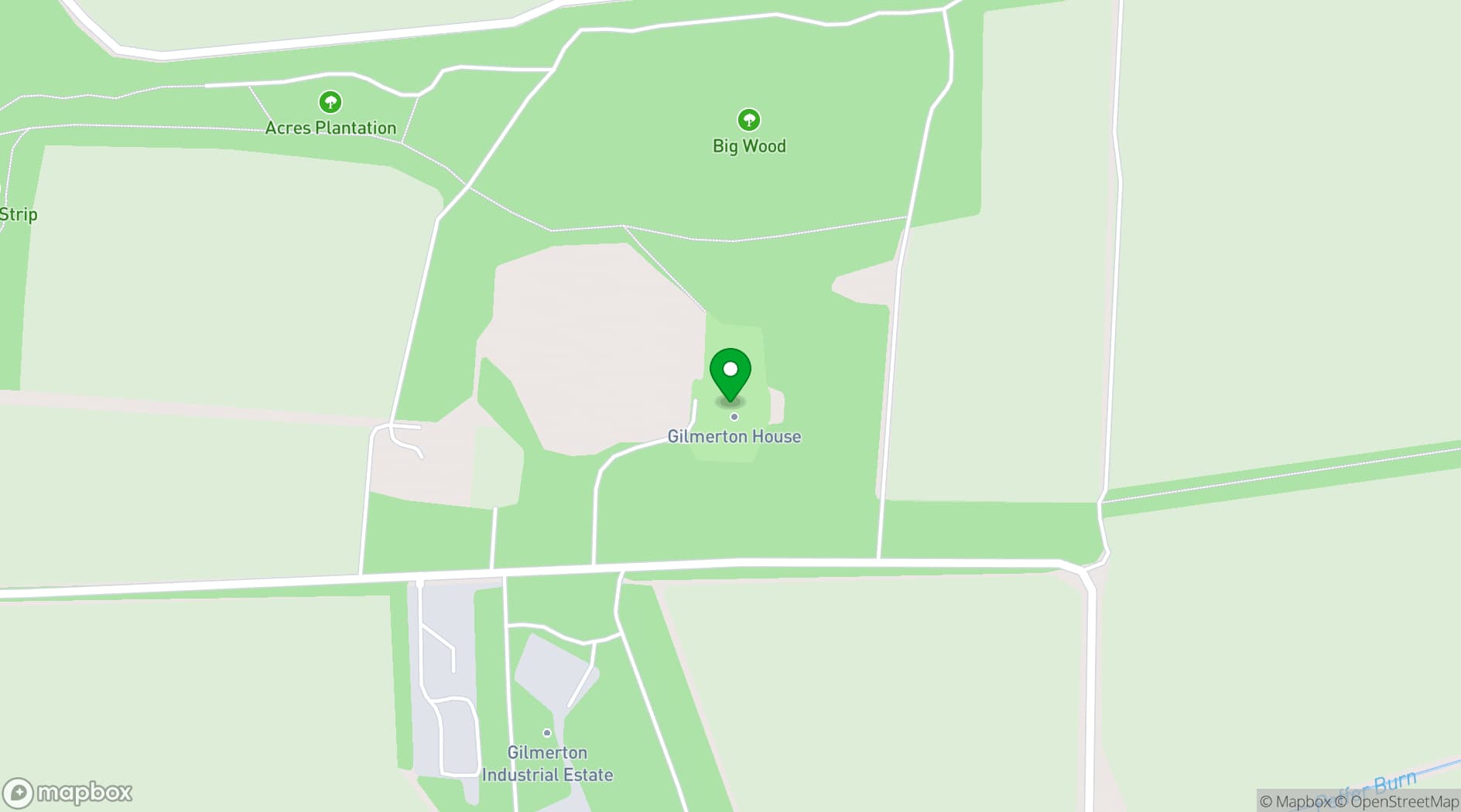 Map showing Gilmerton House
