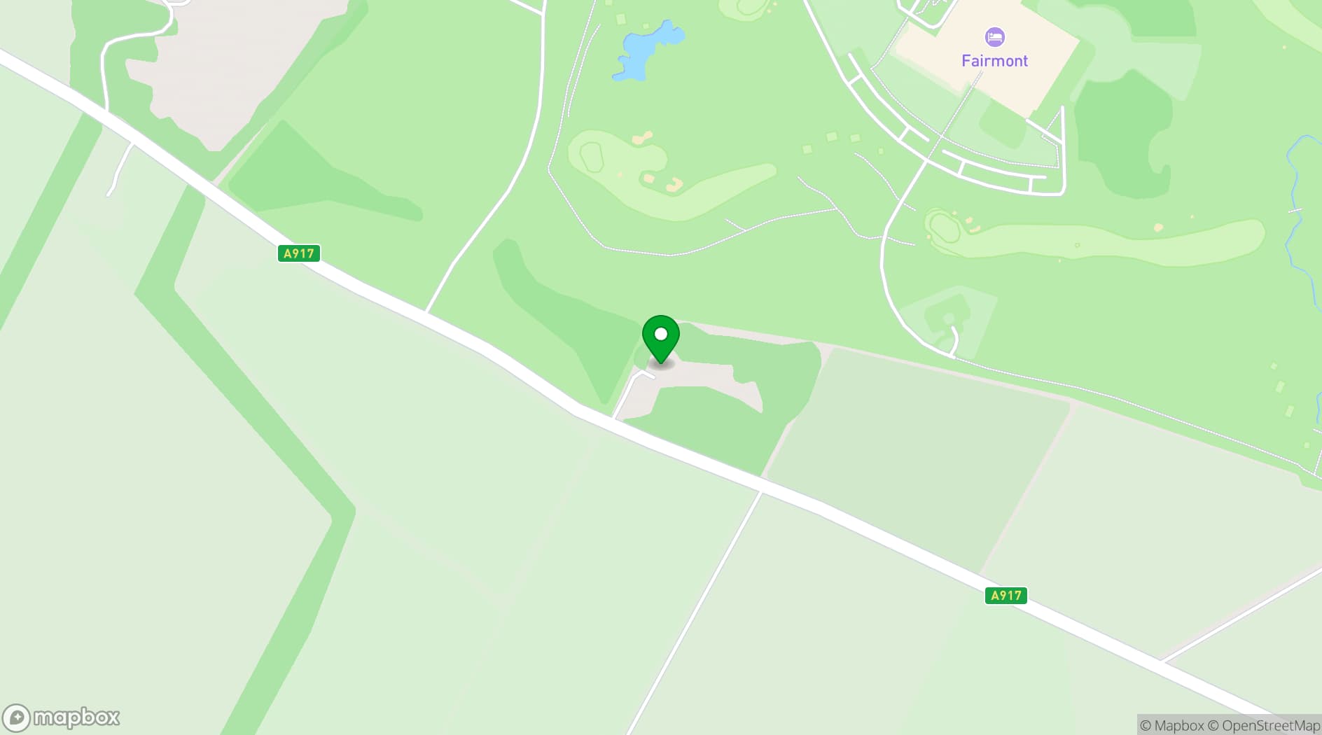 Map showing Fairmont St Andrews