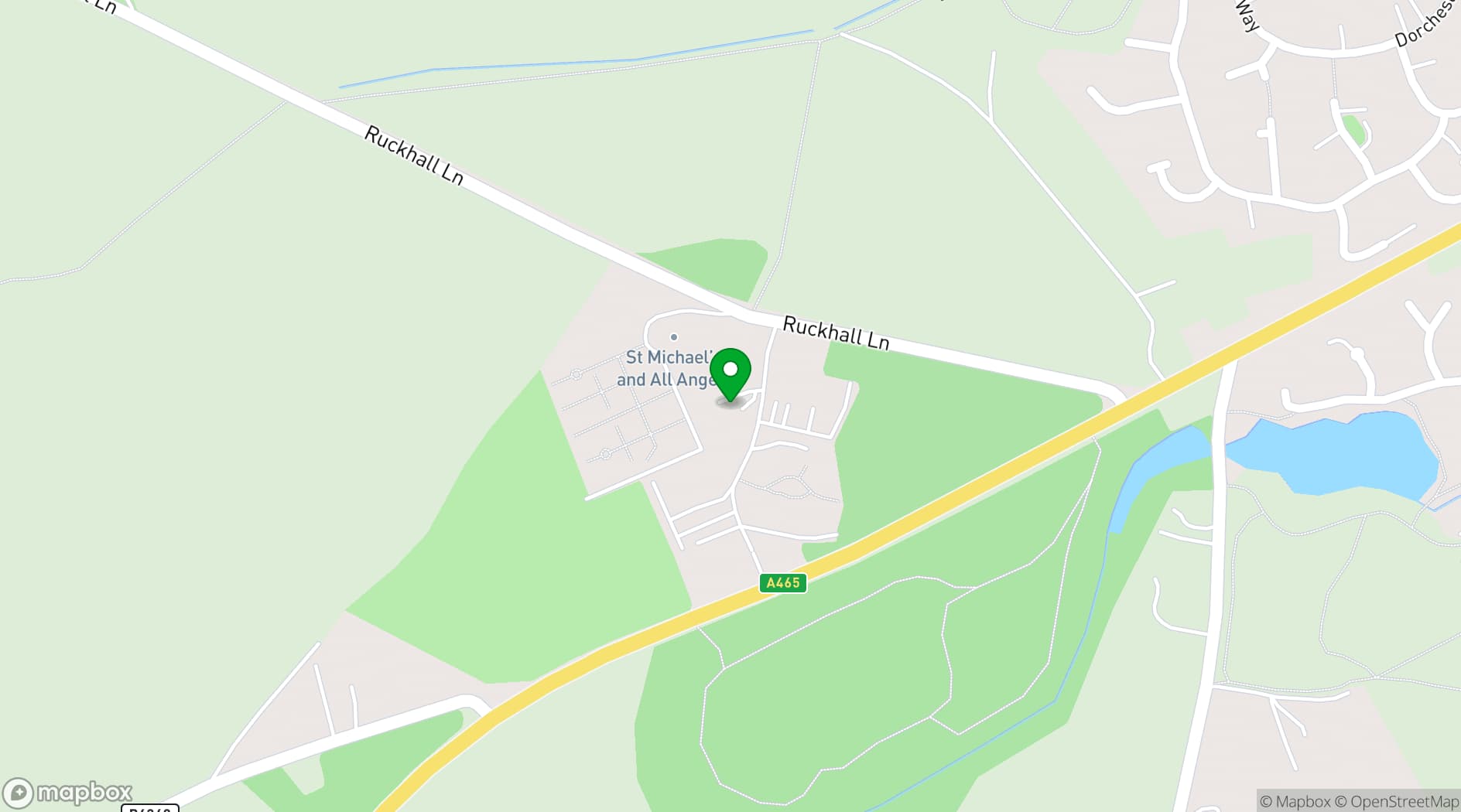 Map showing Hedley Lodge
