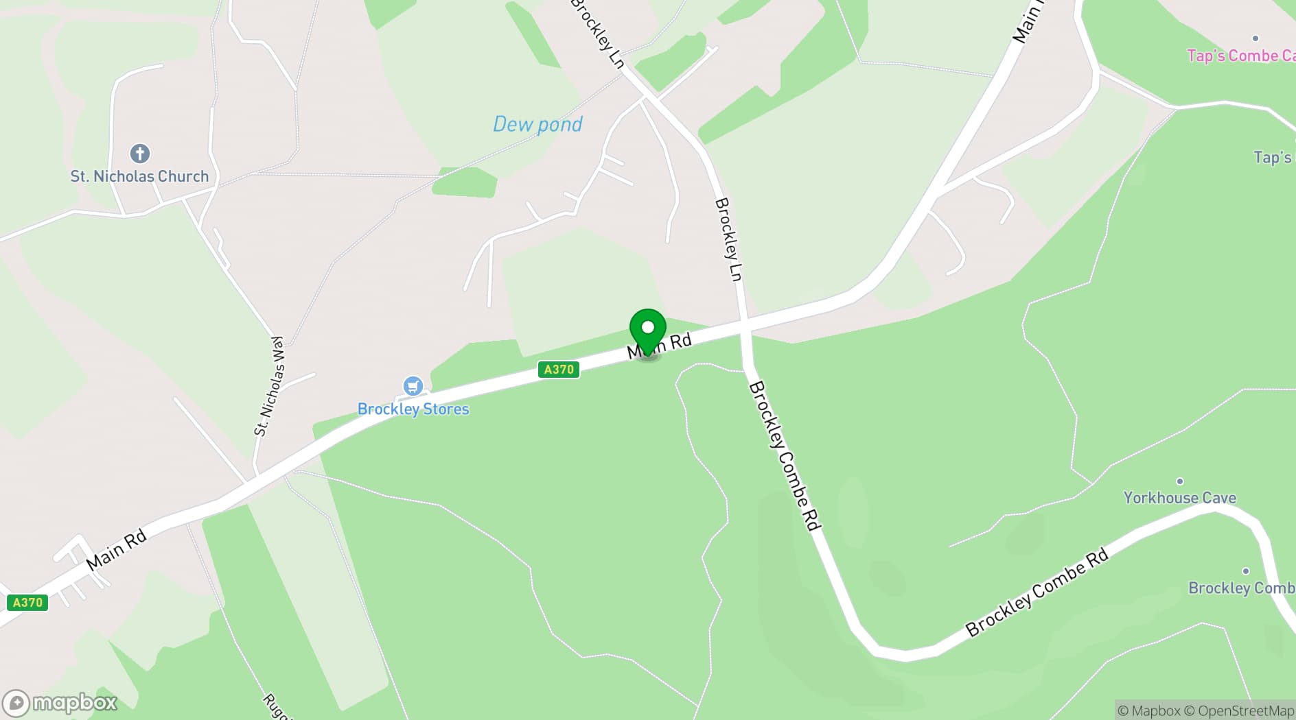 Map showing The Corner