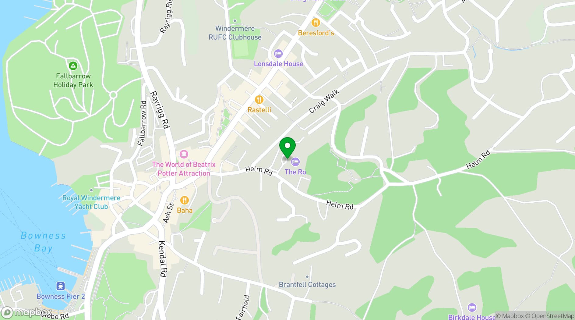 Map showing The Ro Hotel