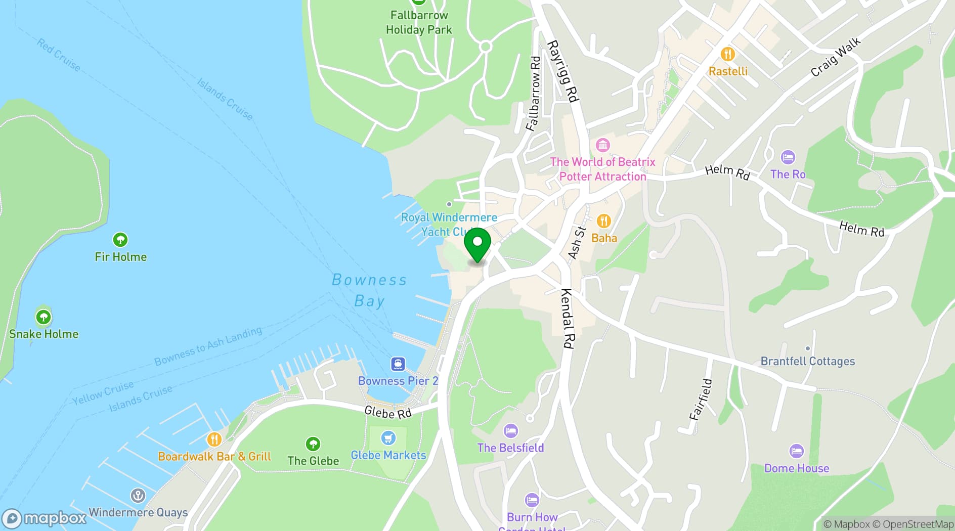 Map showing Macdonald Old England Hotel & Spa