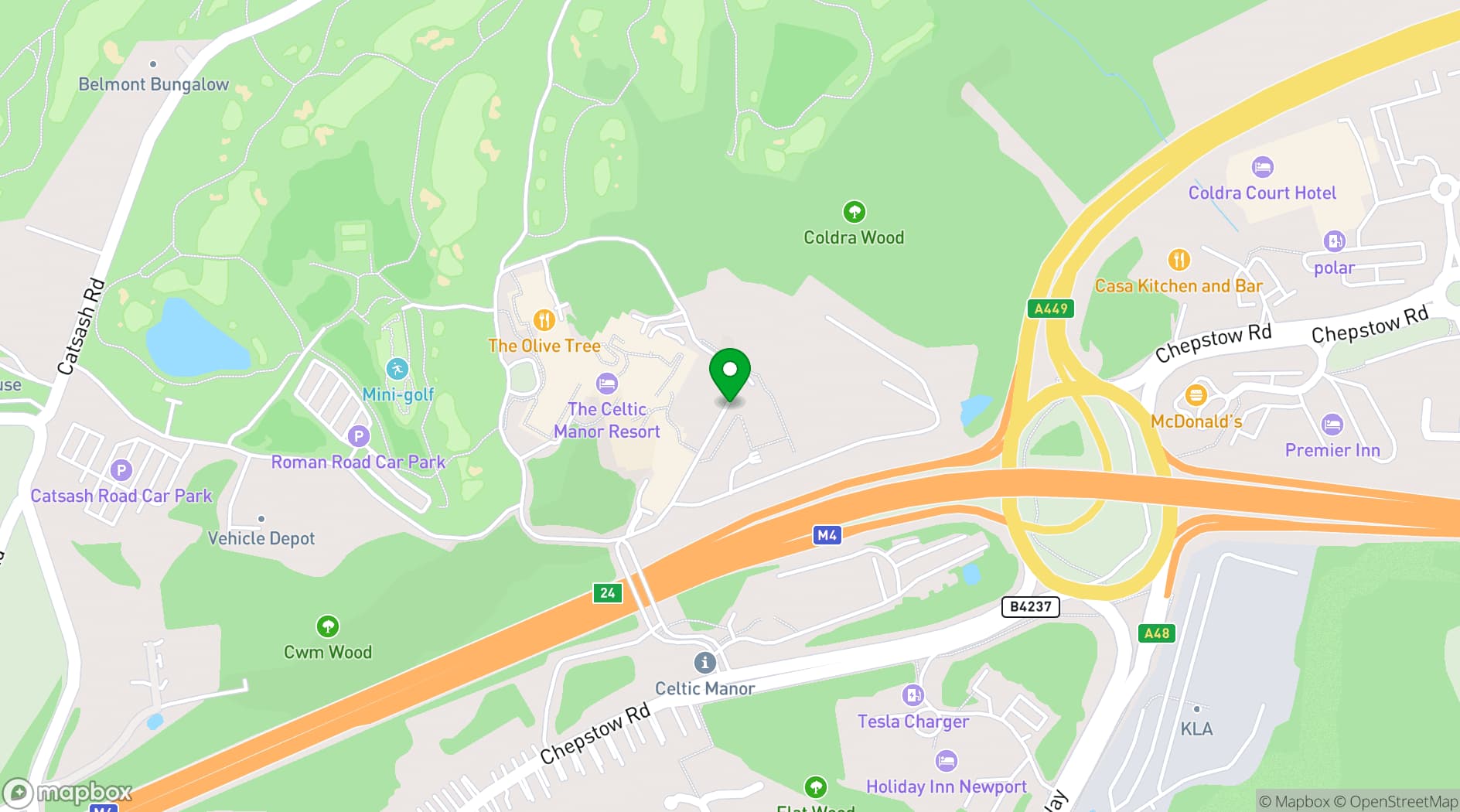 Map showing ICC Wales