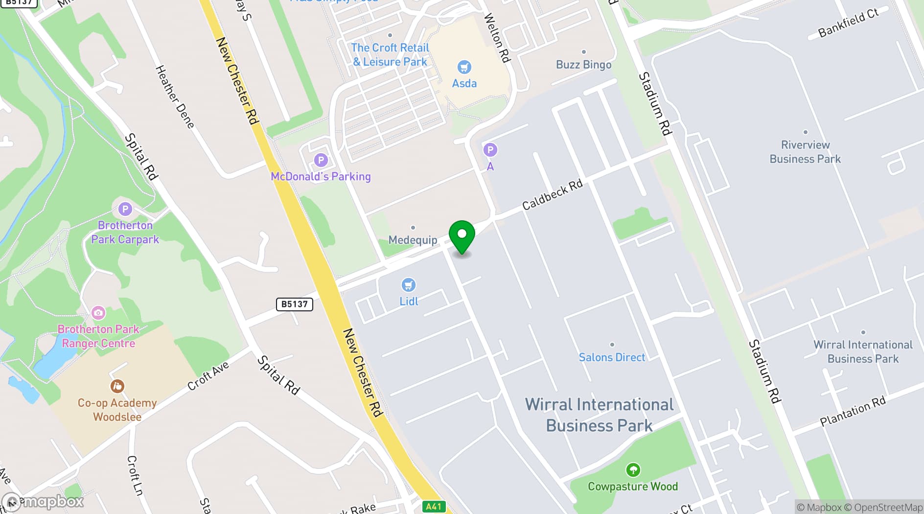 Map showing UBC Thursby House 