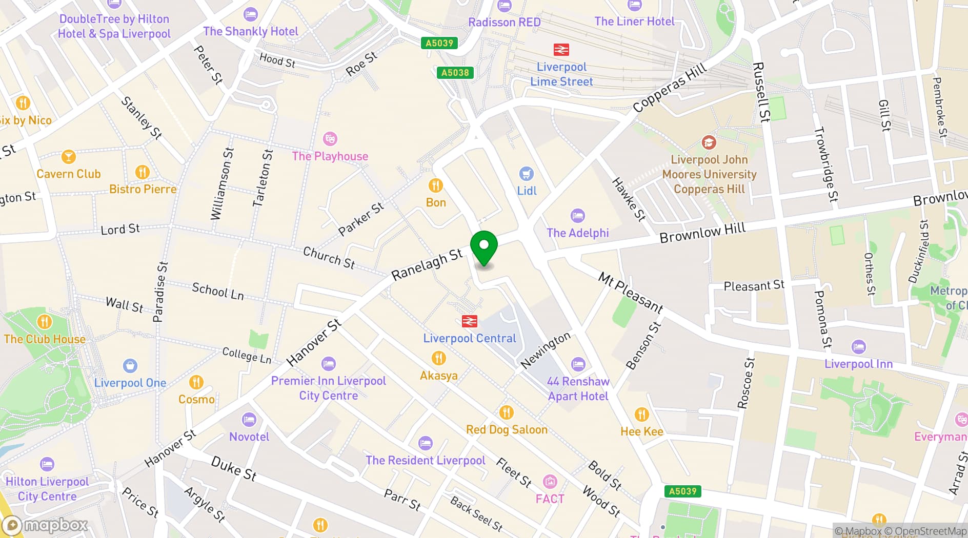 Map showing Aparthotel Adagio