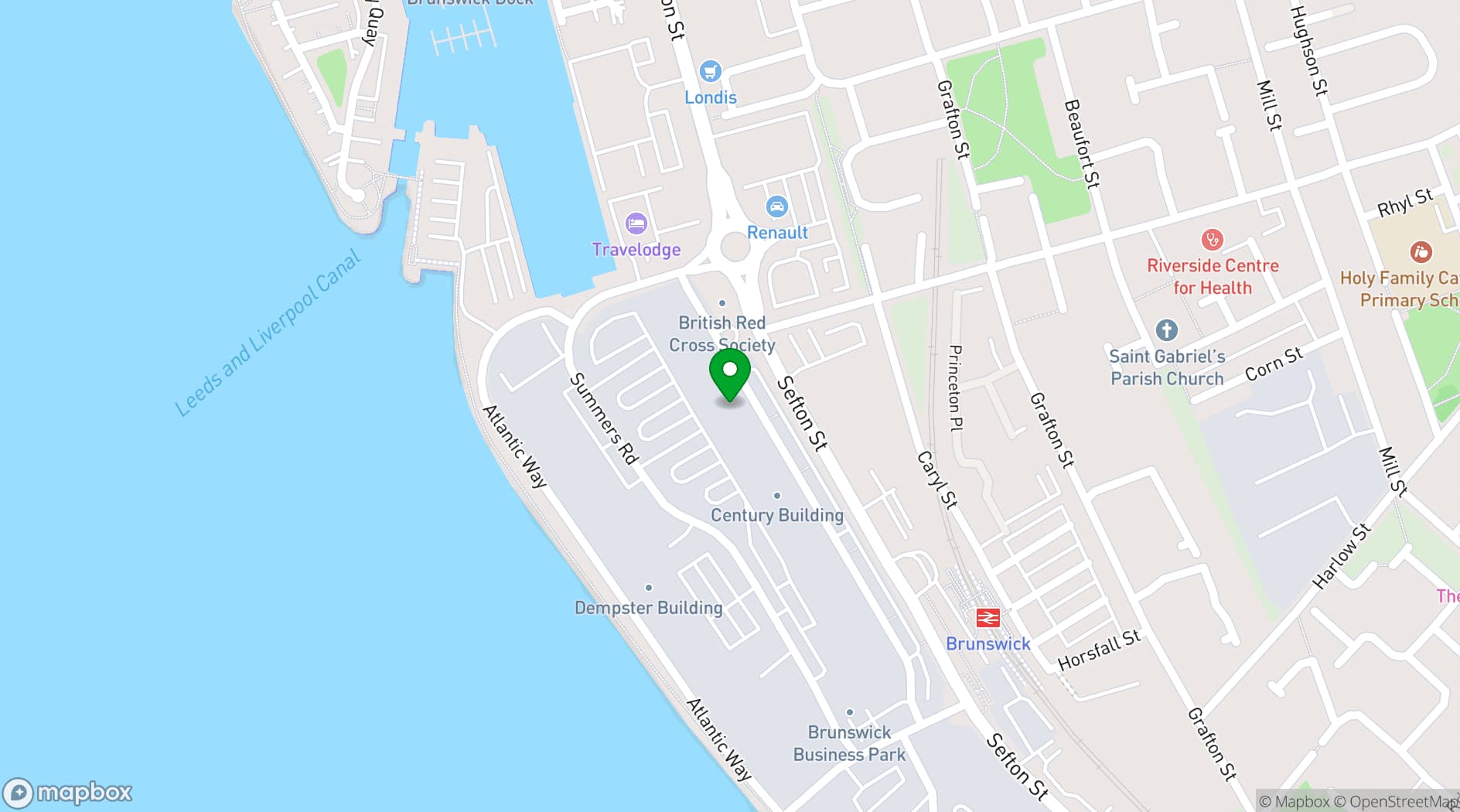 Map showing Transmission Studio
