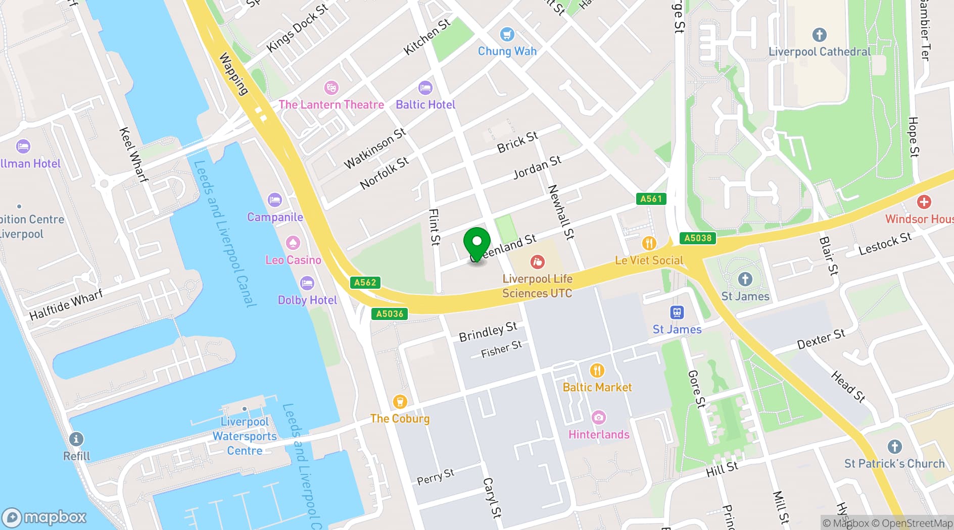 Map showing Camp and Furnace