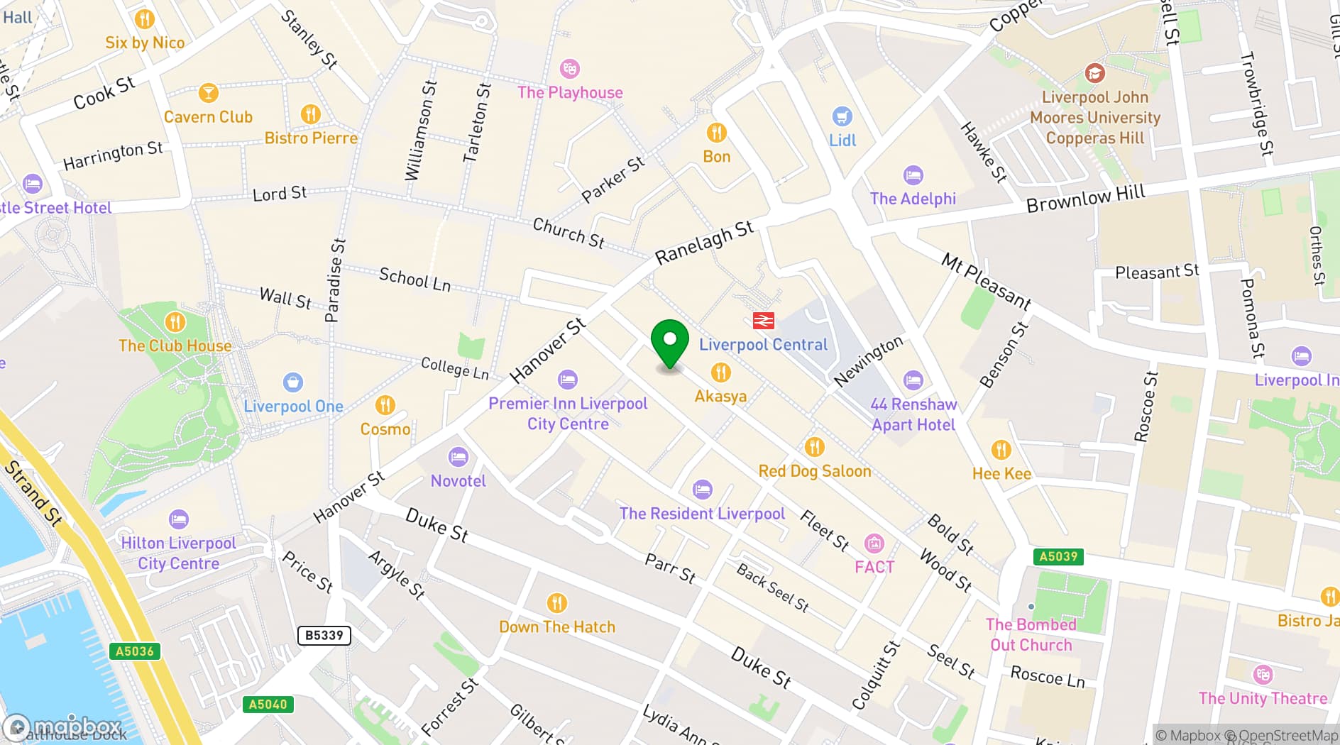 Map showing Dirty Little Secret