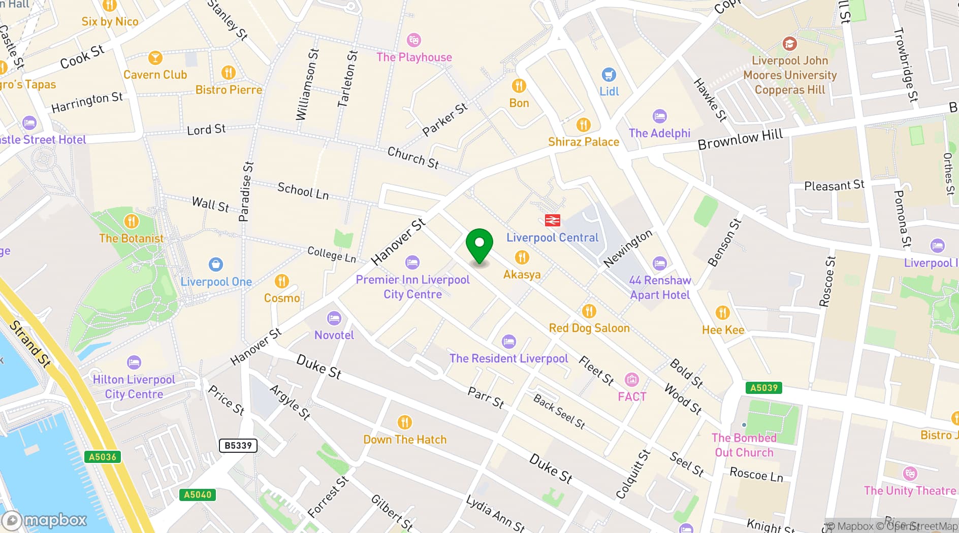 Map showing Fusion