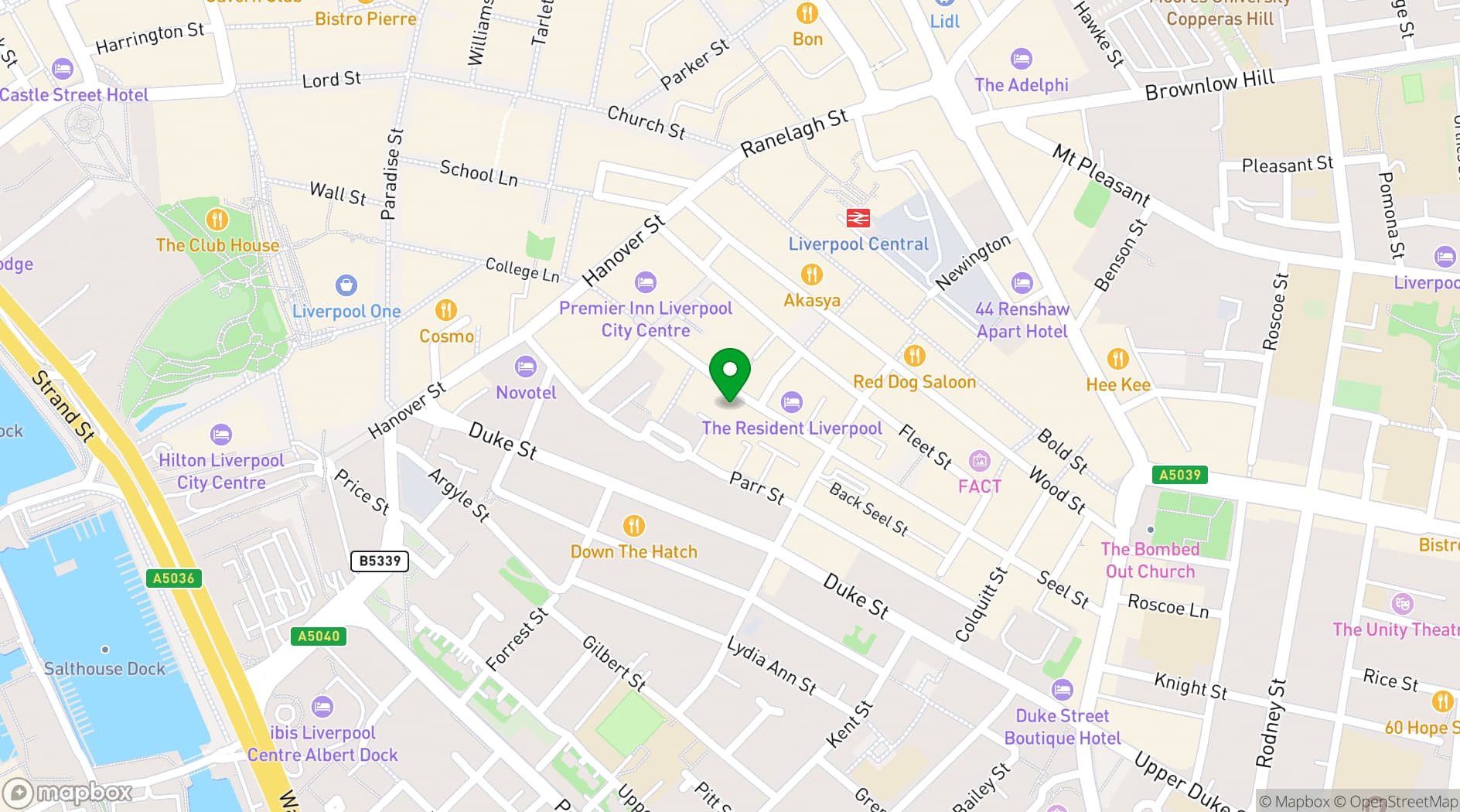 Map showing Masons