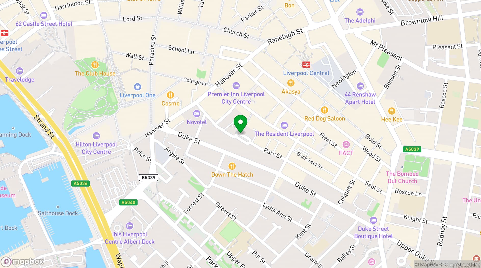 Map showing Switch CoffeeBar