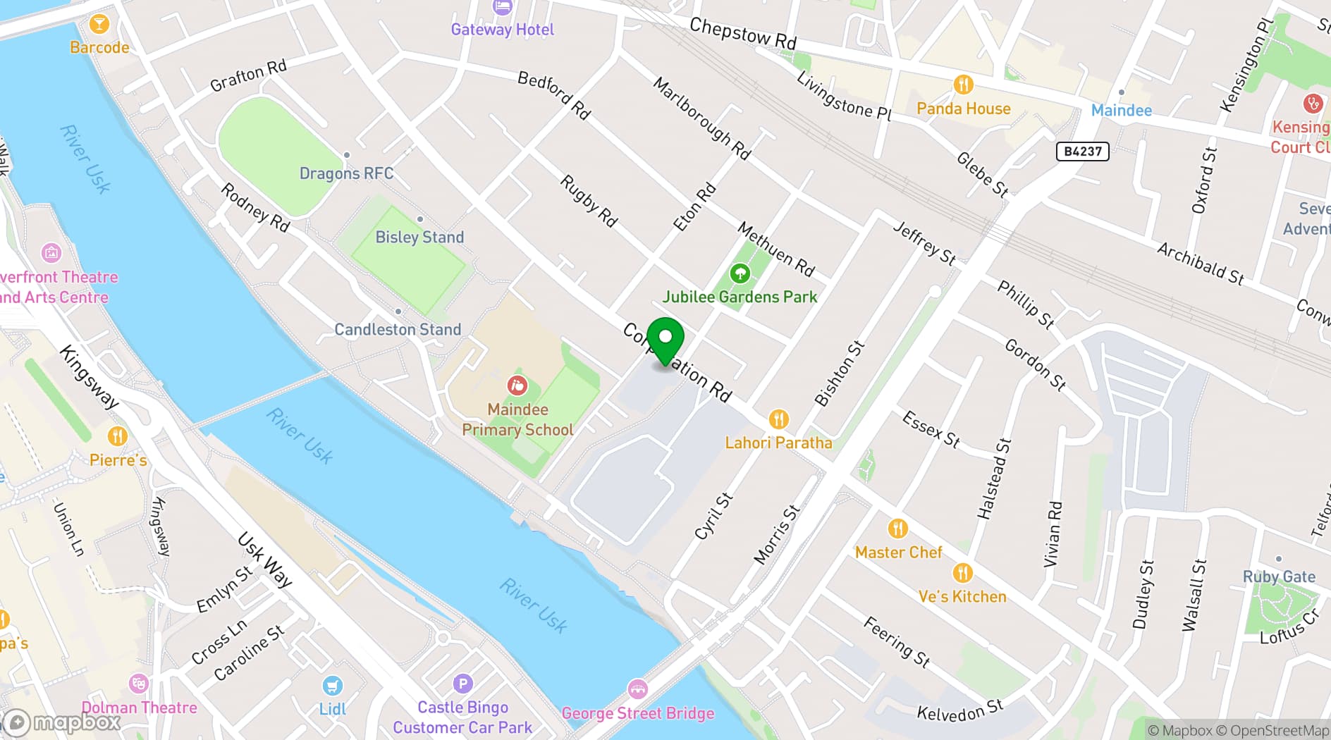 Map showing Party 'N' Play
