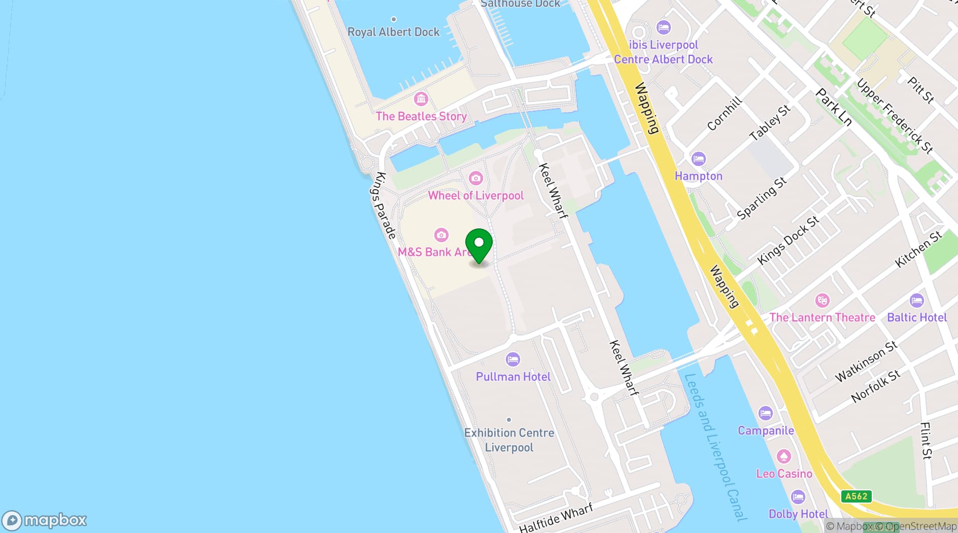 Map showing ACC Liverpool