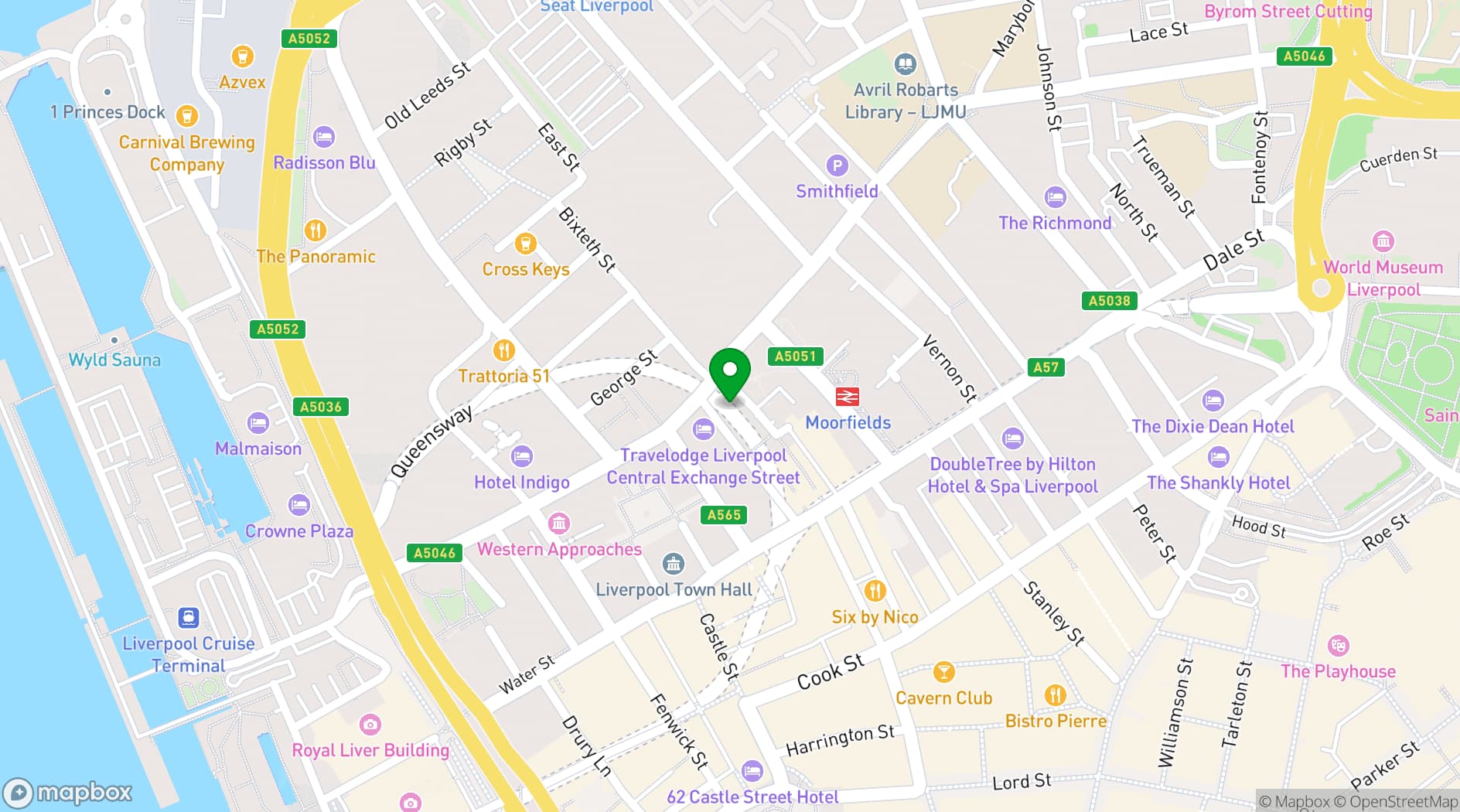 Map showing Tempest