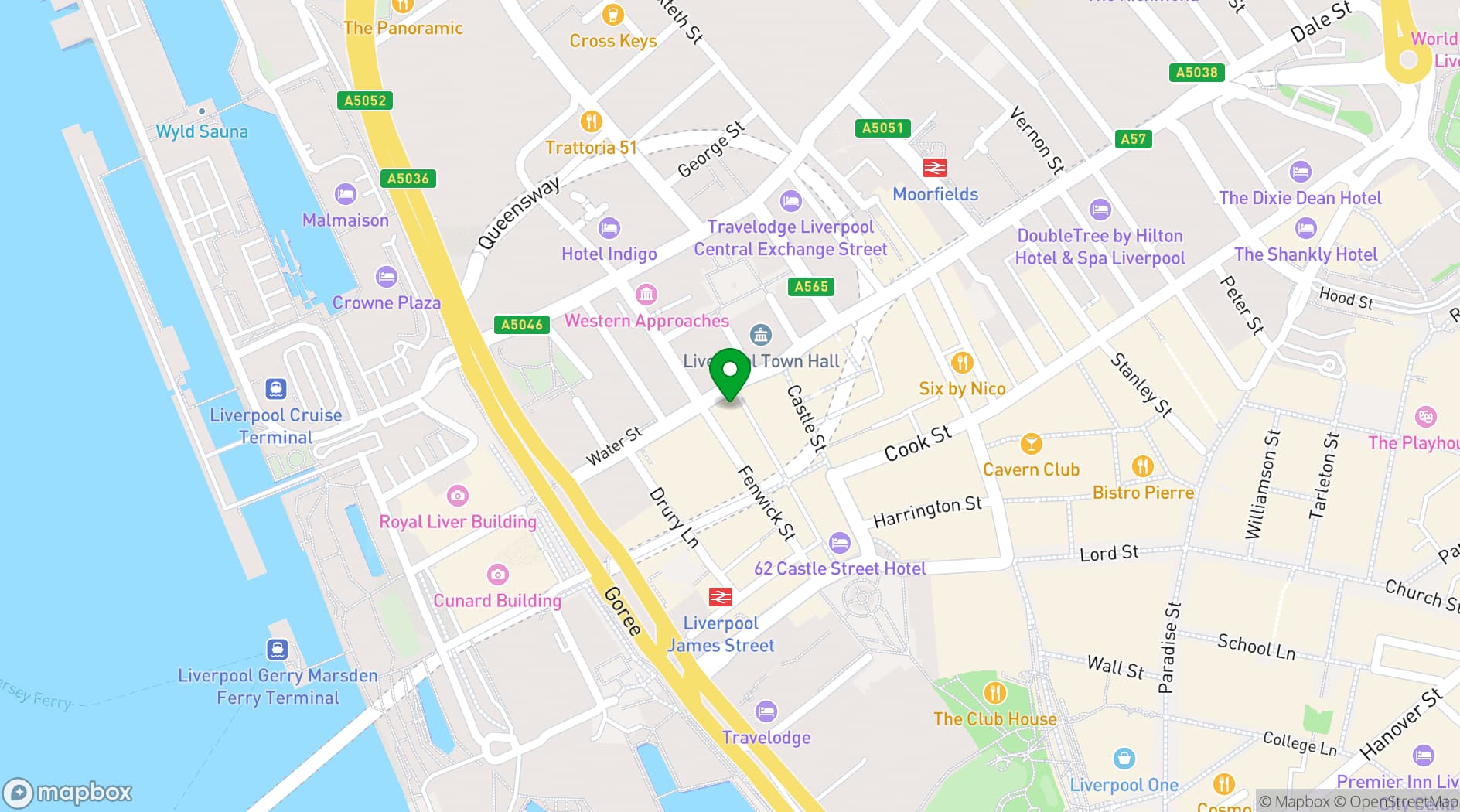 Map showing Liverpool (Gaucho)