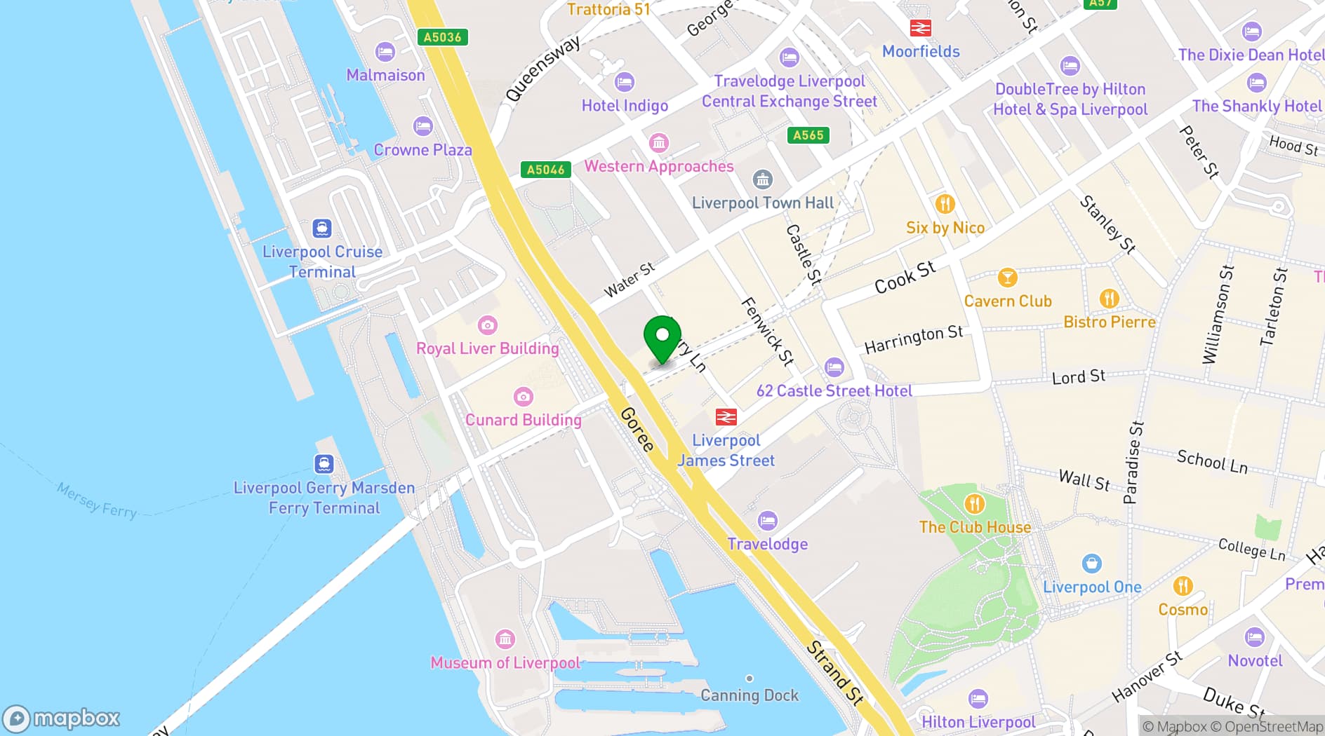 Map showing The Bentley