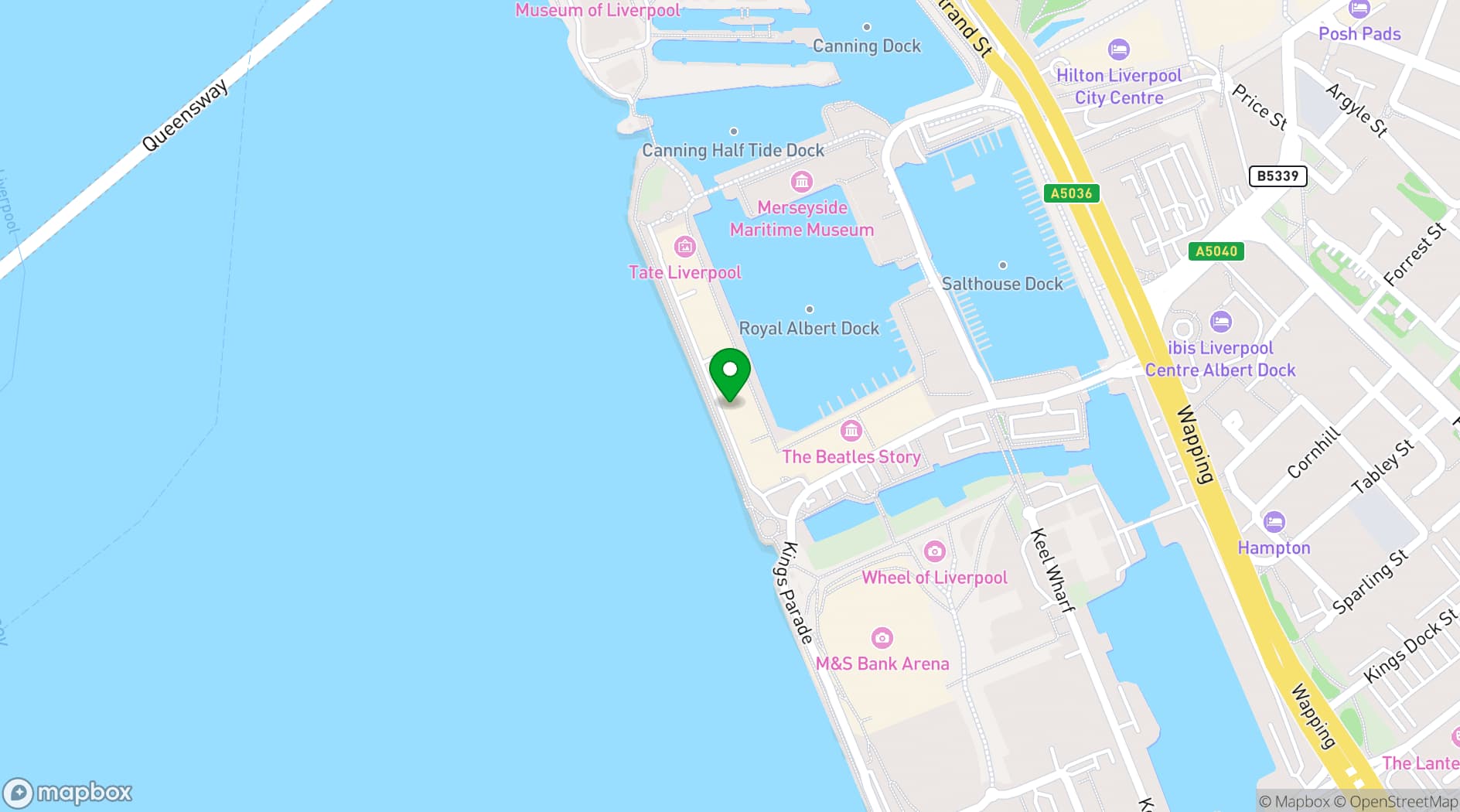 Map showing The Long Shot
