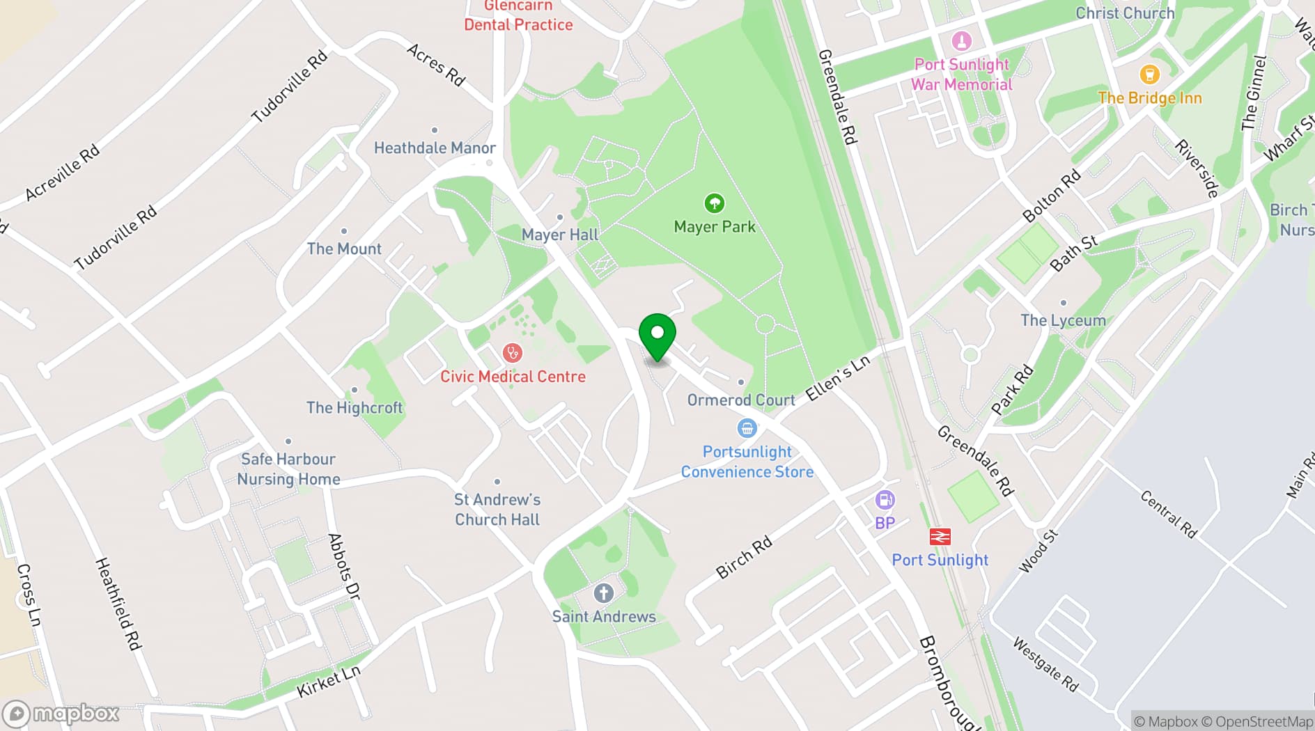 Map showing Ohana's Venue