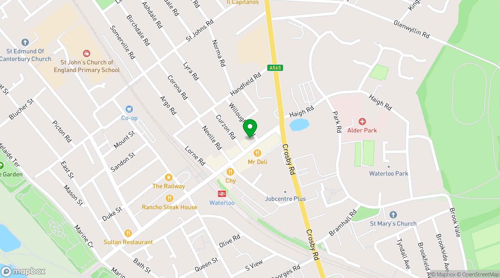Map showing Eden Café Bistro