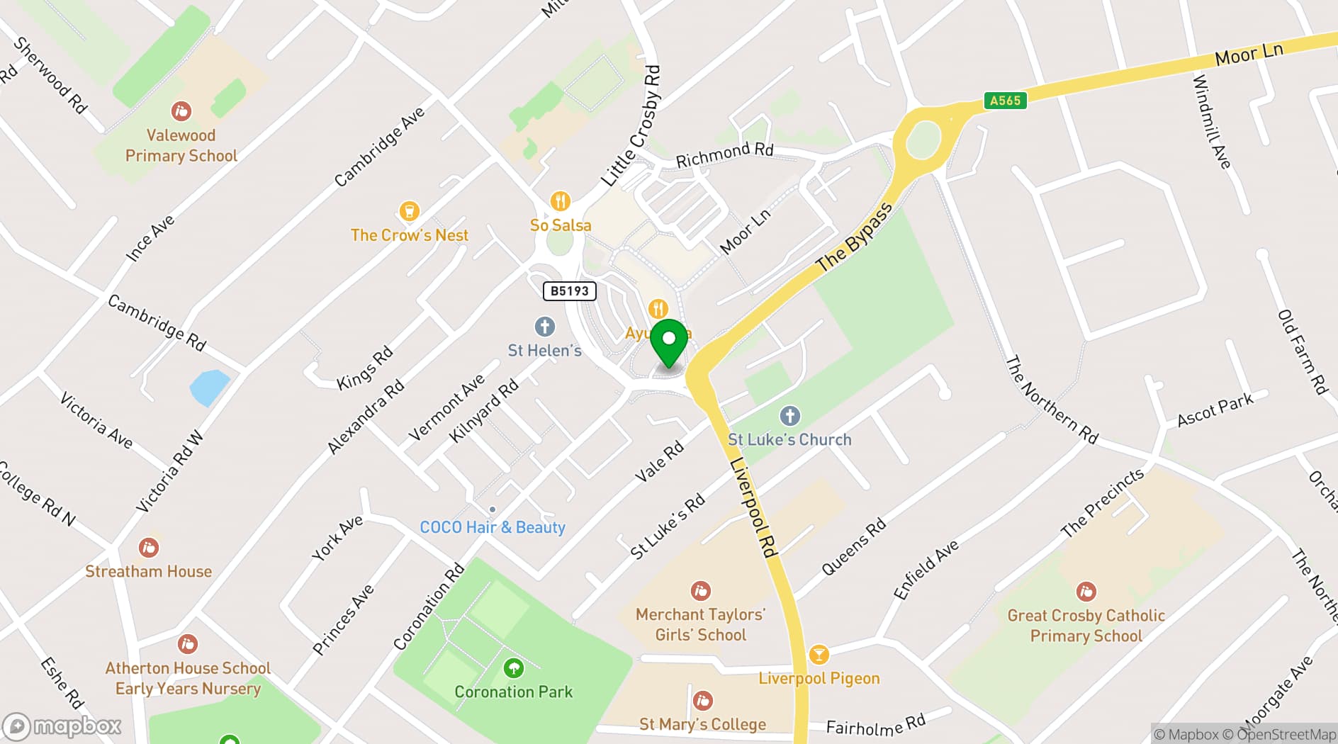 Map showing Stamps Bar