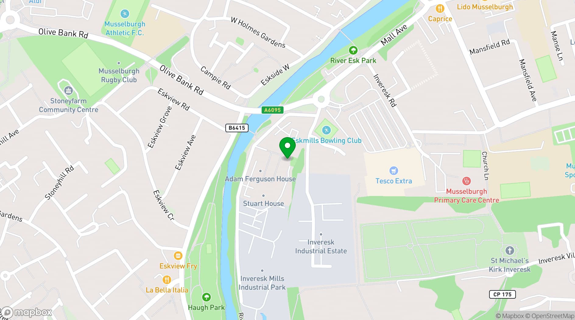 Map showing Eskmills Venue