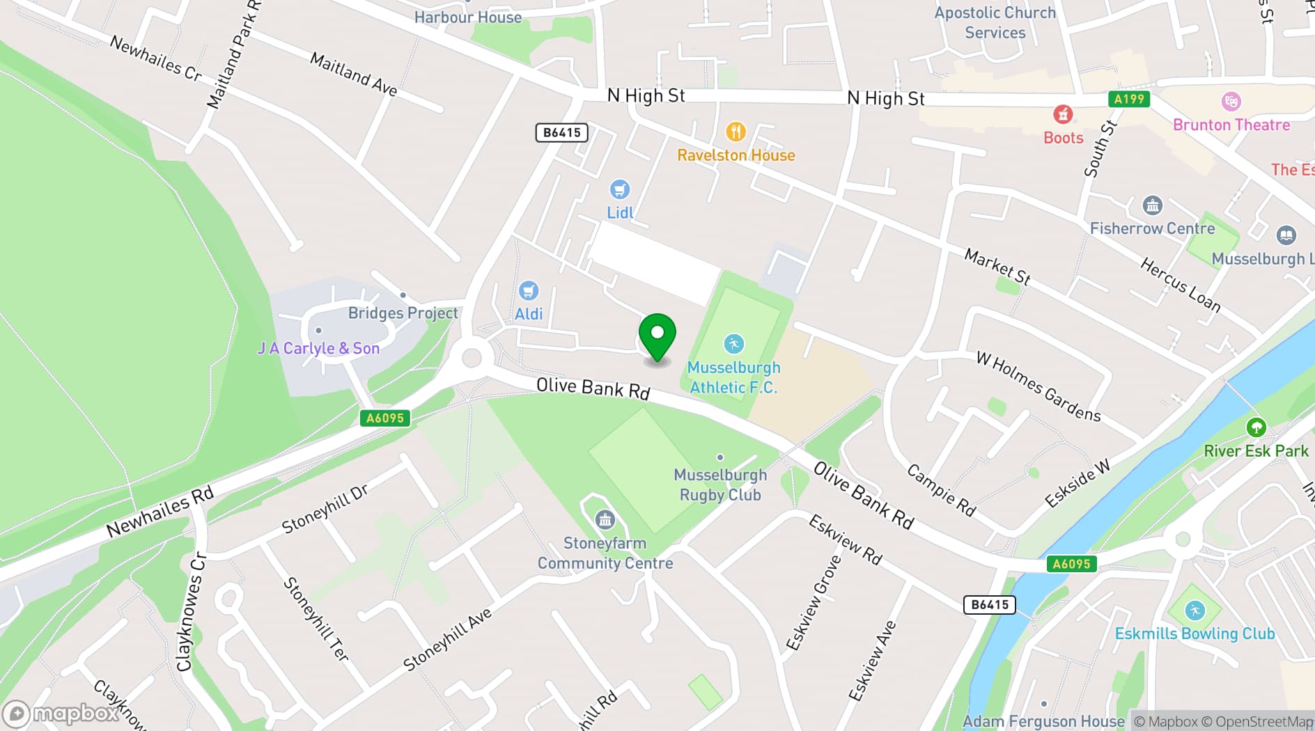 Map showing LCDC Fitness & Dance LTD