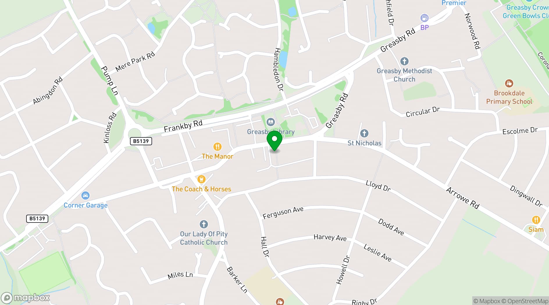 Map showing The Little Gem