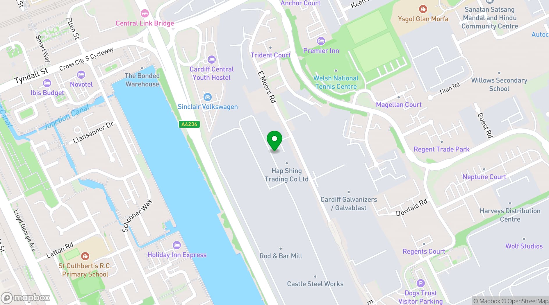 Map showing Pole Twisters Dance Studio