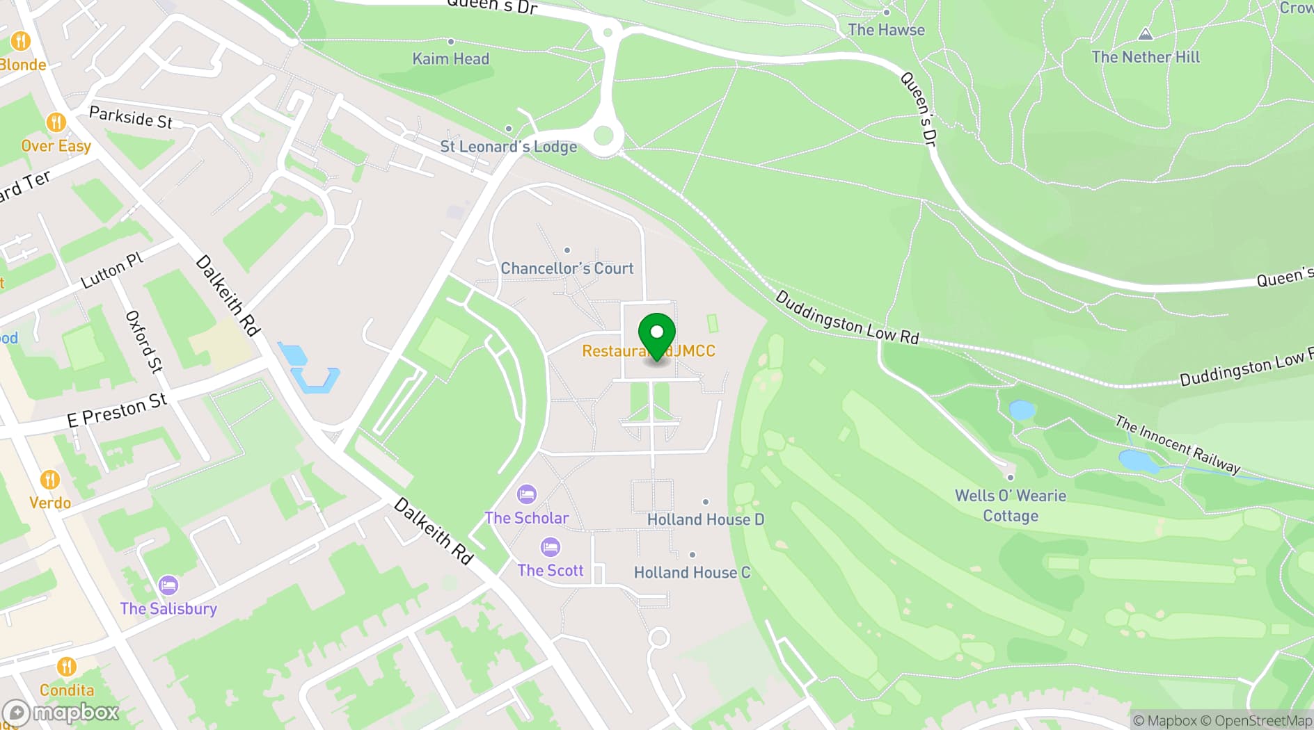 Map showing John McIntyre Conference Centre
