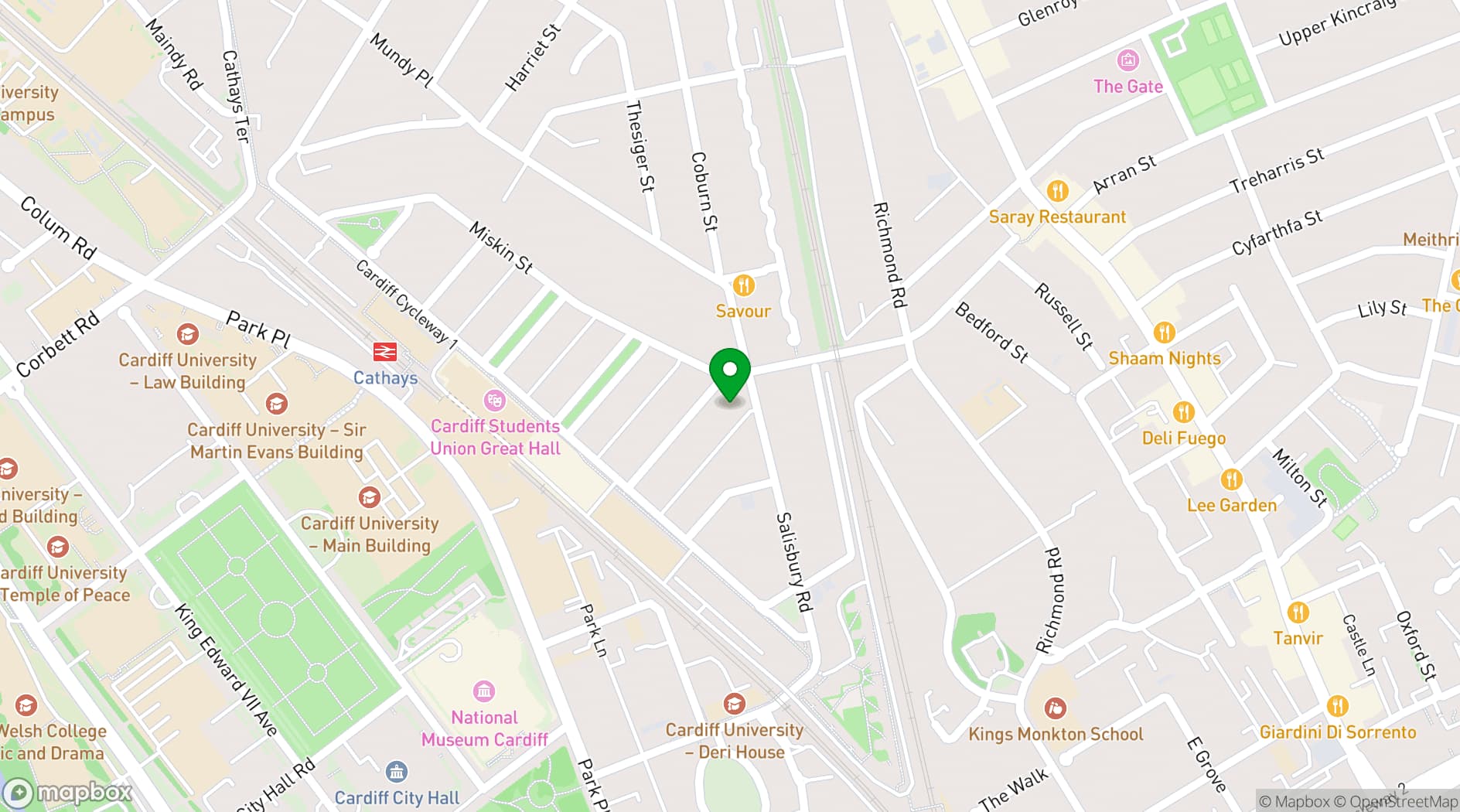 Map showing Misfits Social Club