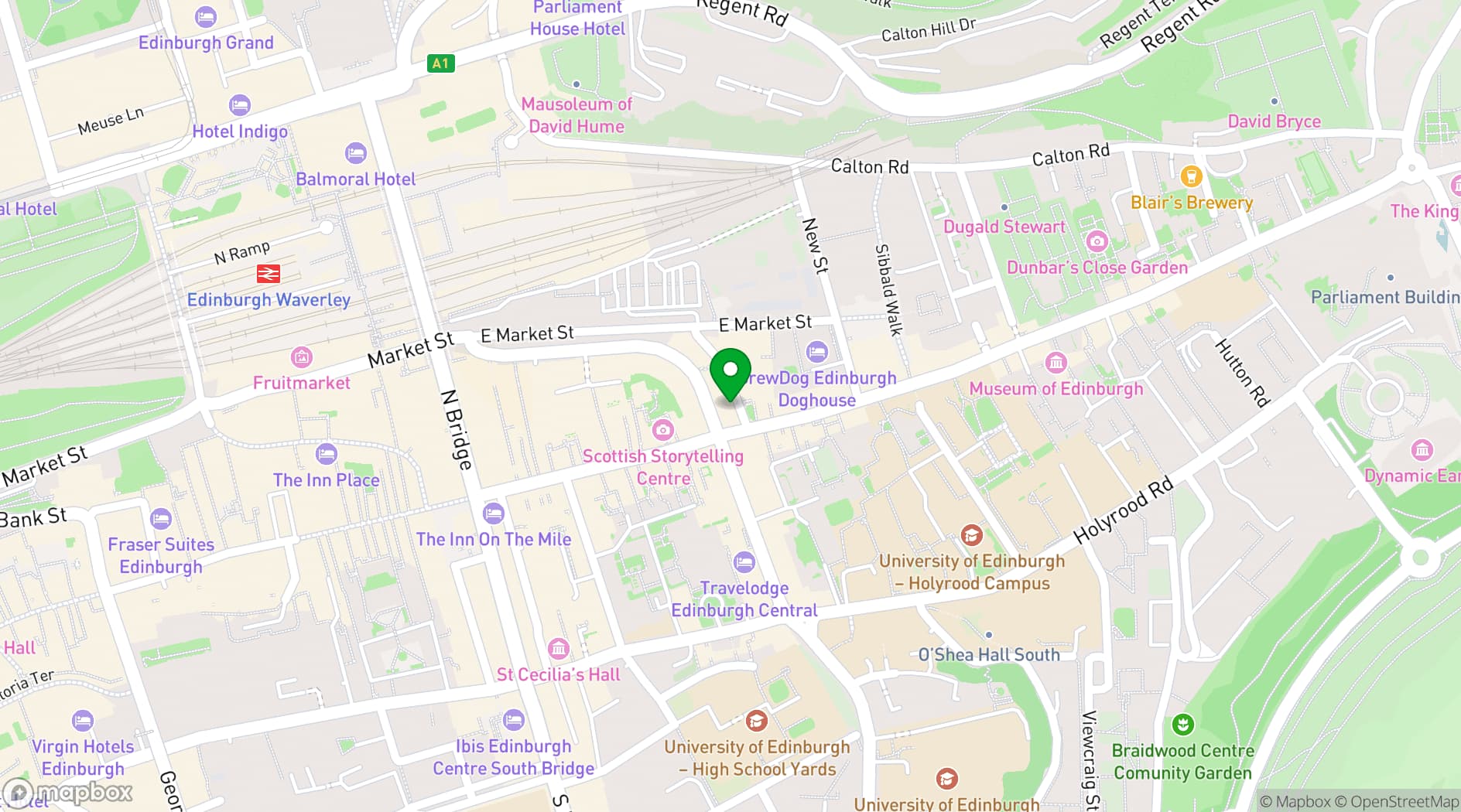 Map showing The Chocolatarium
