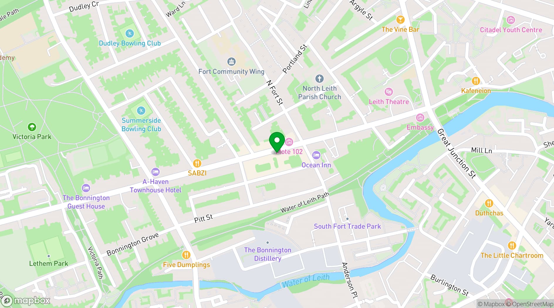 Map showing Joy Tots