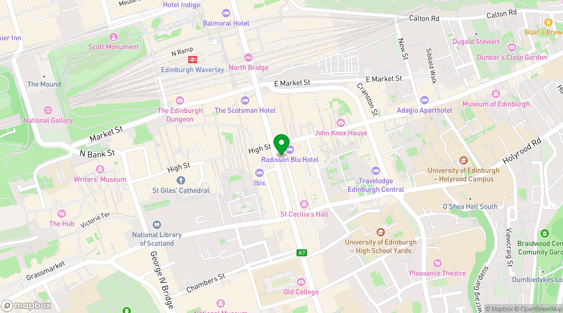 Map showing Whistle Binkies