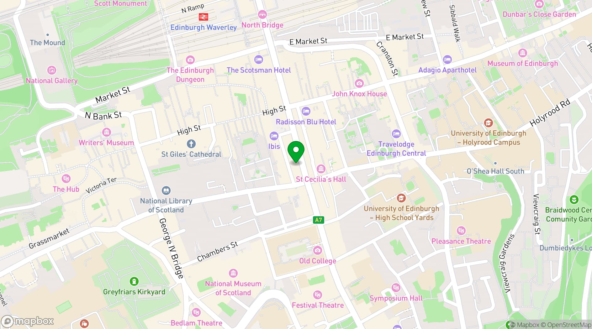 Map showing Marlin's Wynd