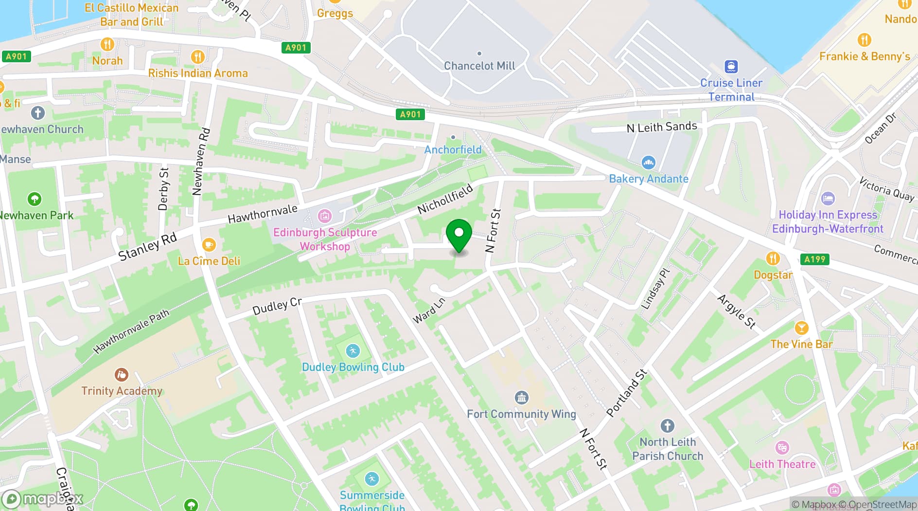 Map showing Heritage Portfolio Caterer