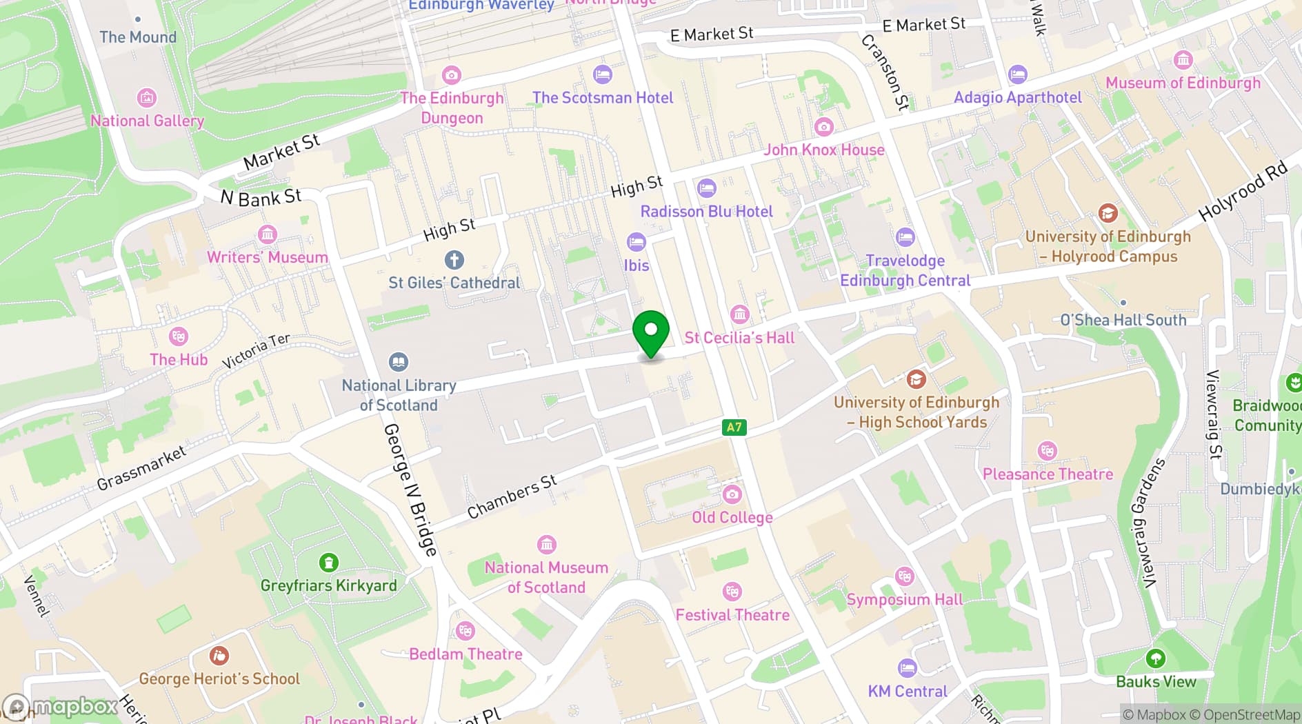 Map showing Stramash