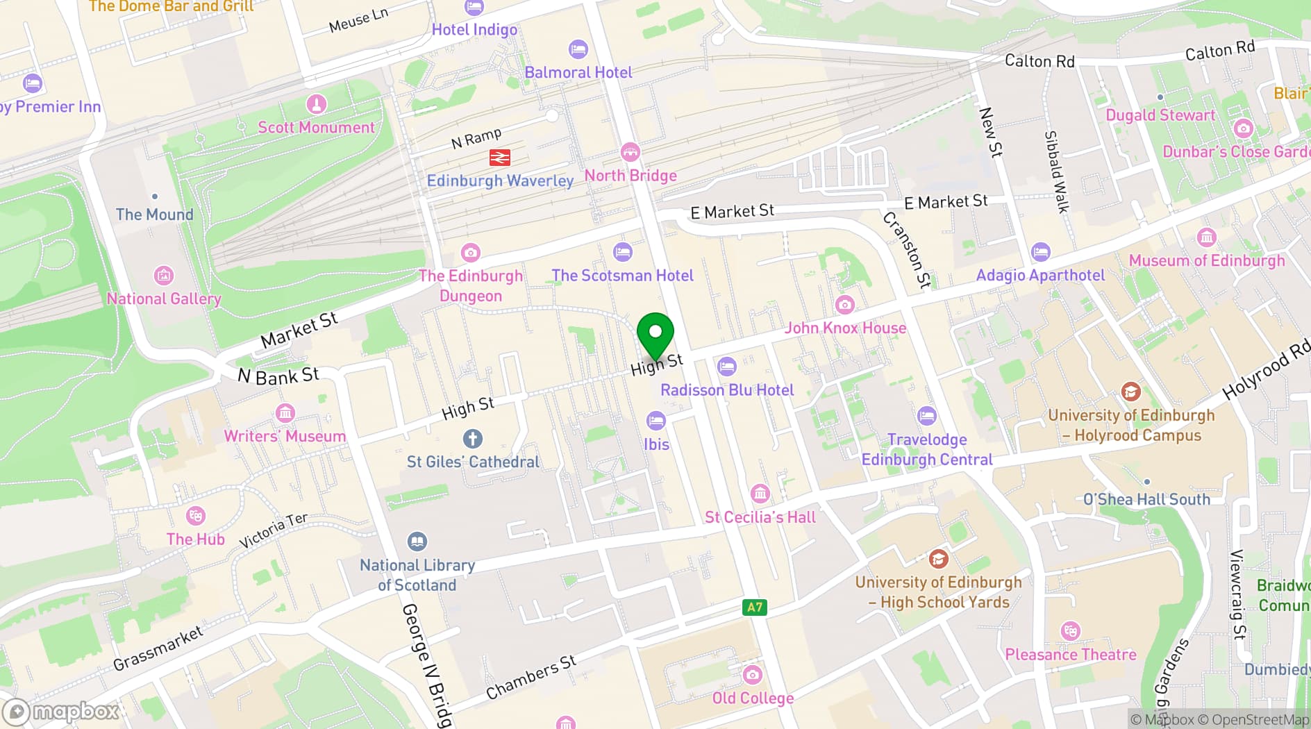 Map showing Wedgwood the Restaurant