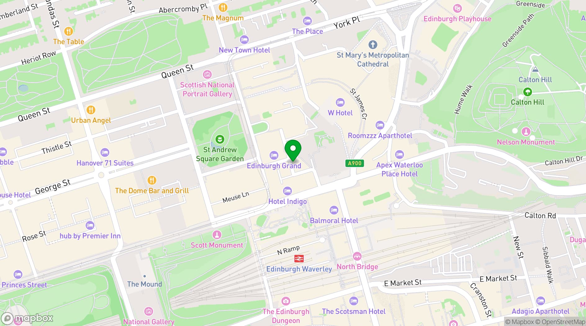 Map showing The Voodoo Rooms