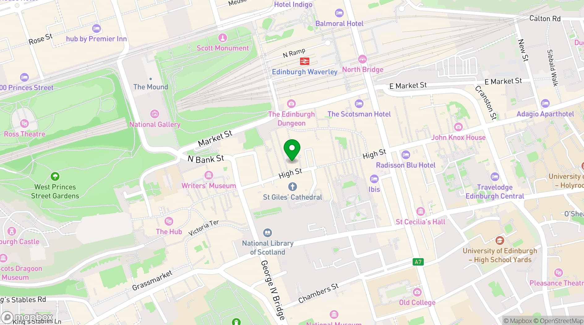Map showing Cheval Old Town Chambers