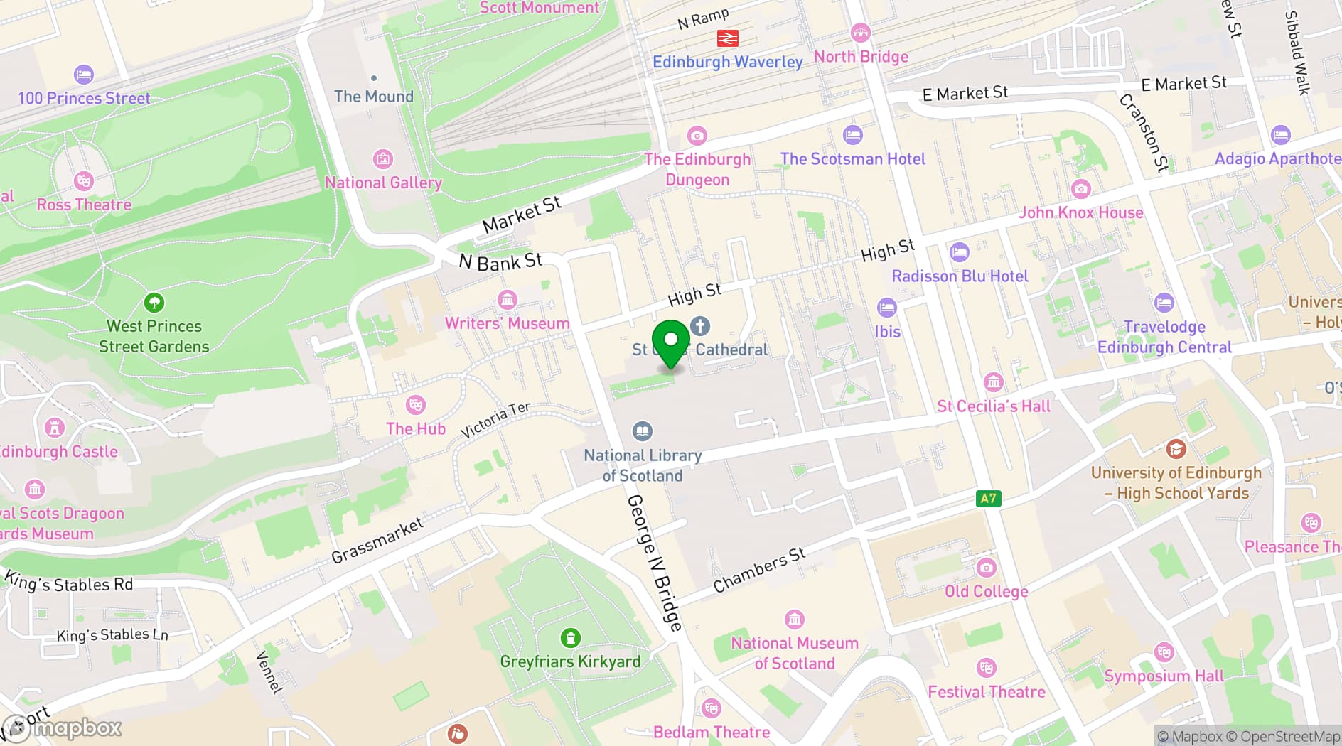 Map showing Signet Library