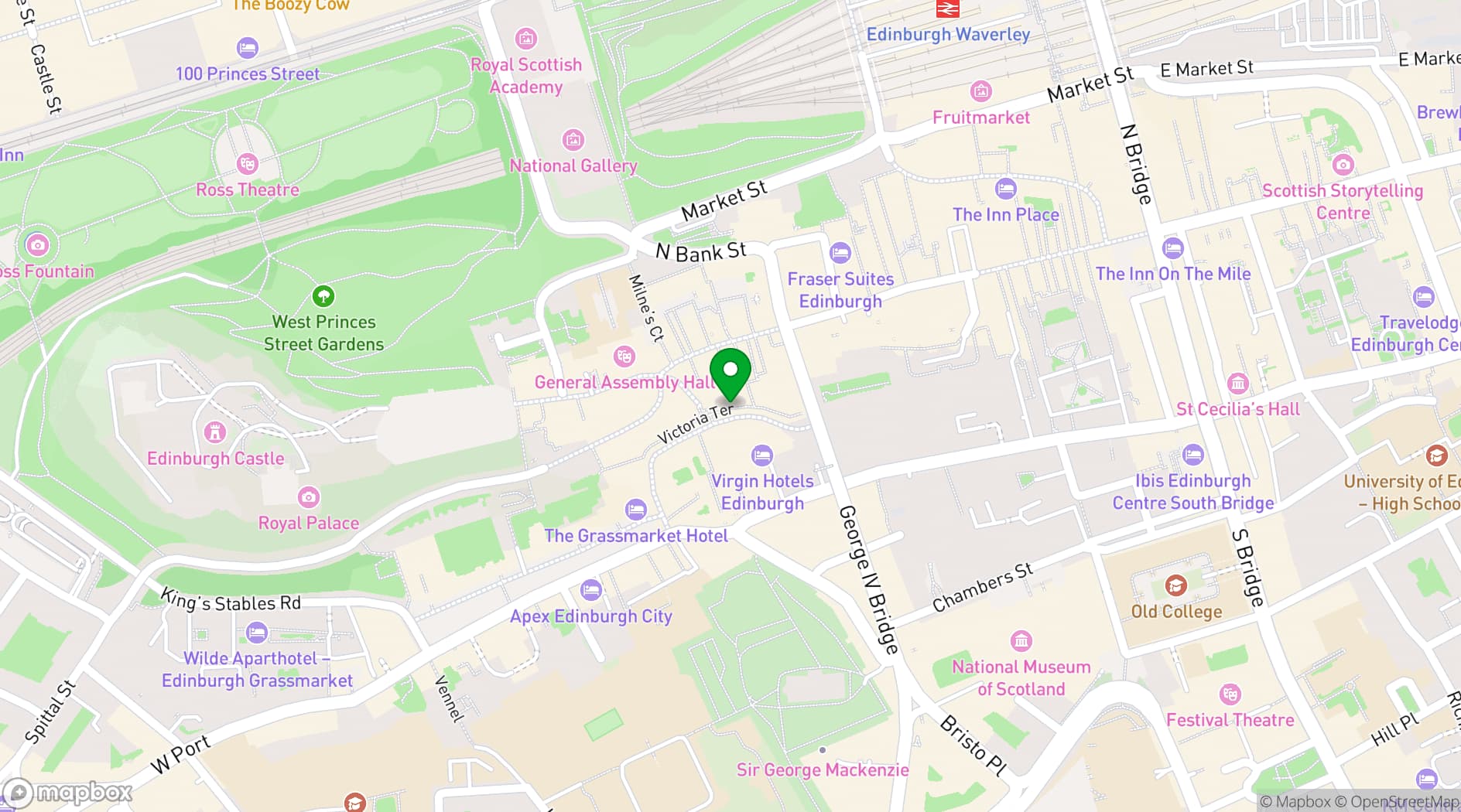 Map showing Scotts Kitchen