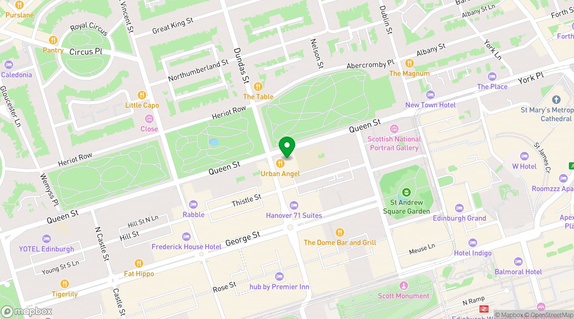 Map showing 15 Queen Street