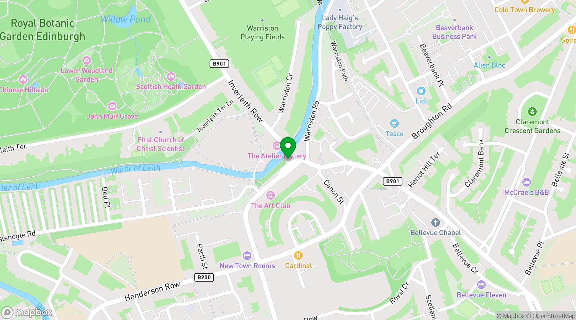Map showing The Tollhouse
