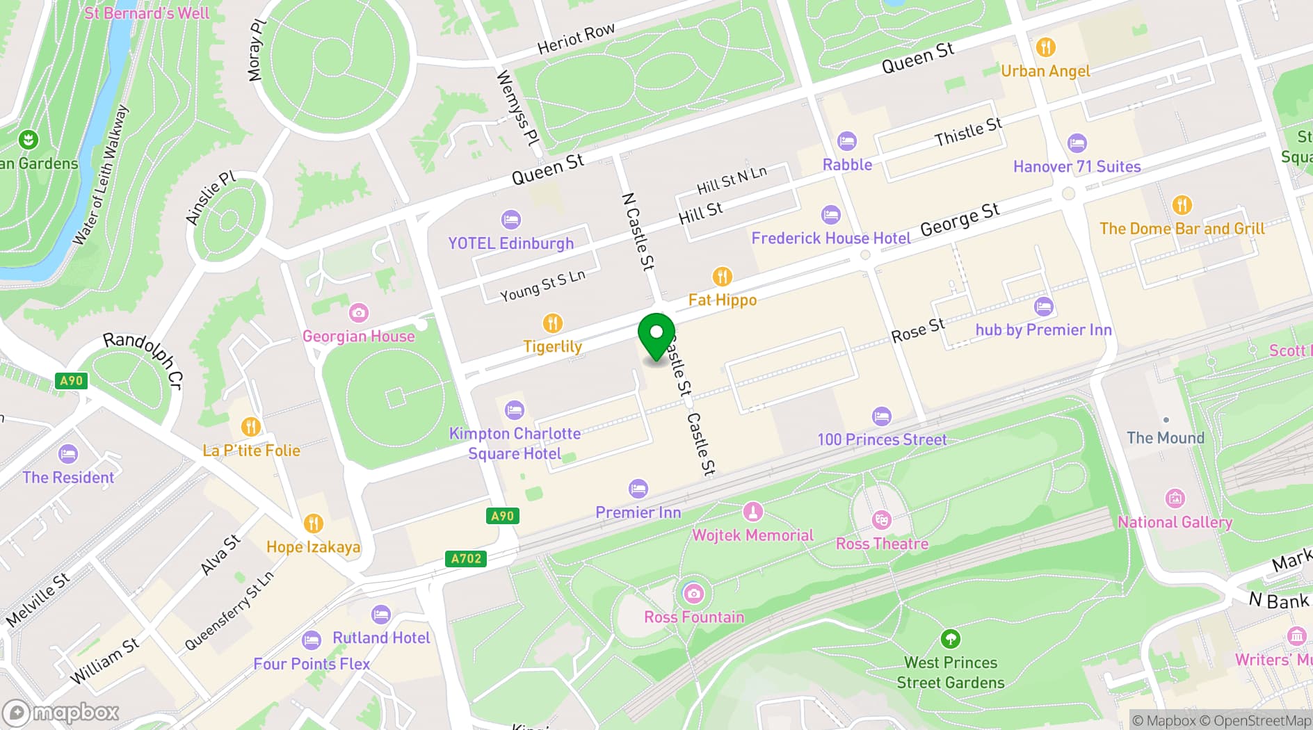 Map showing Badger & Co.