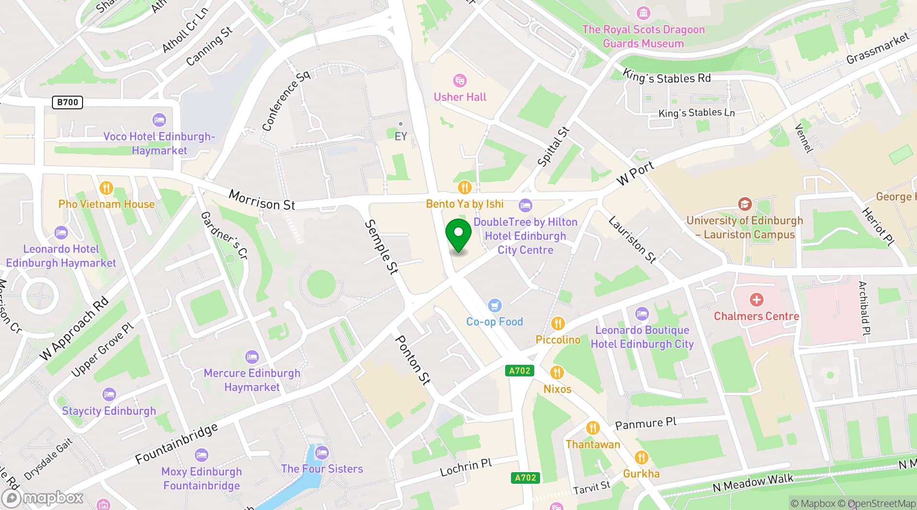 Map showing The Raging Bull