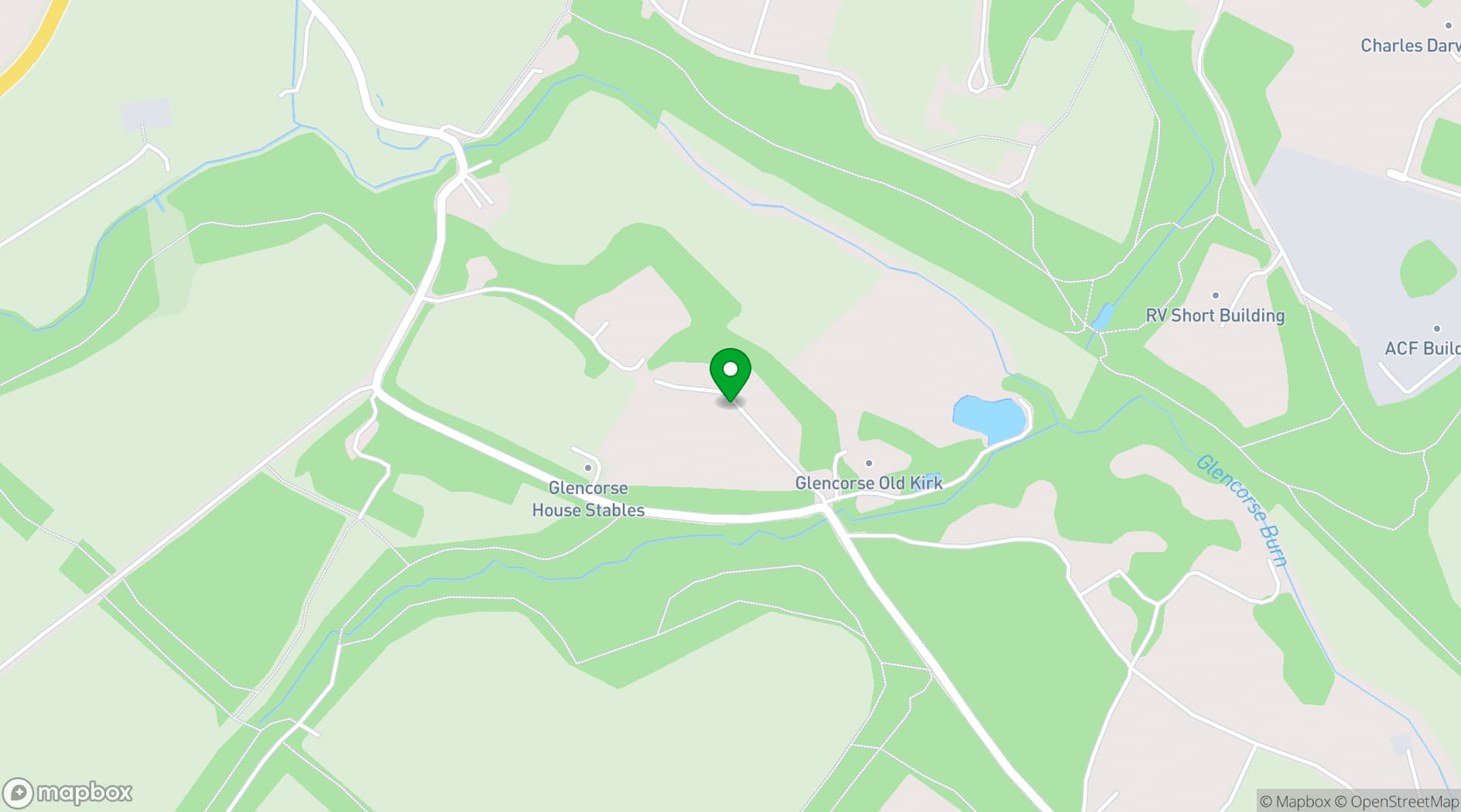 Map showing Glencorse House
