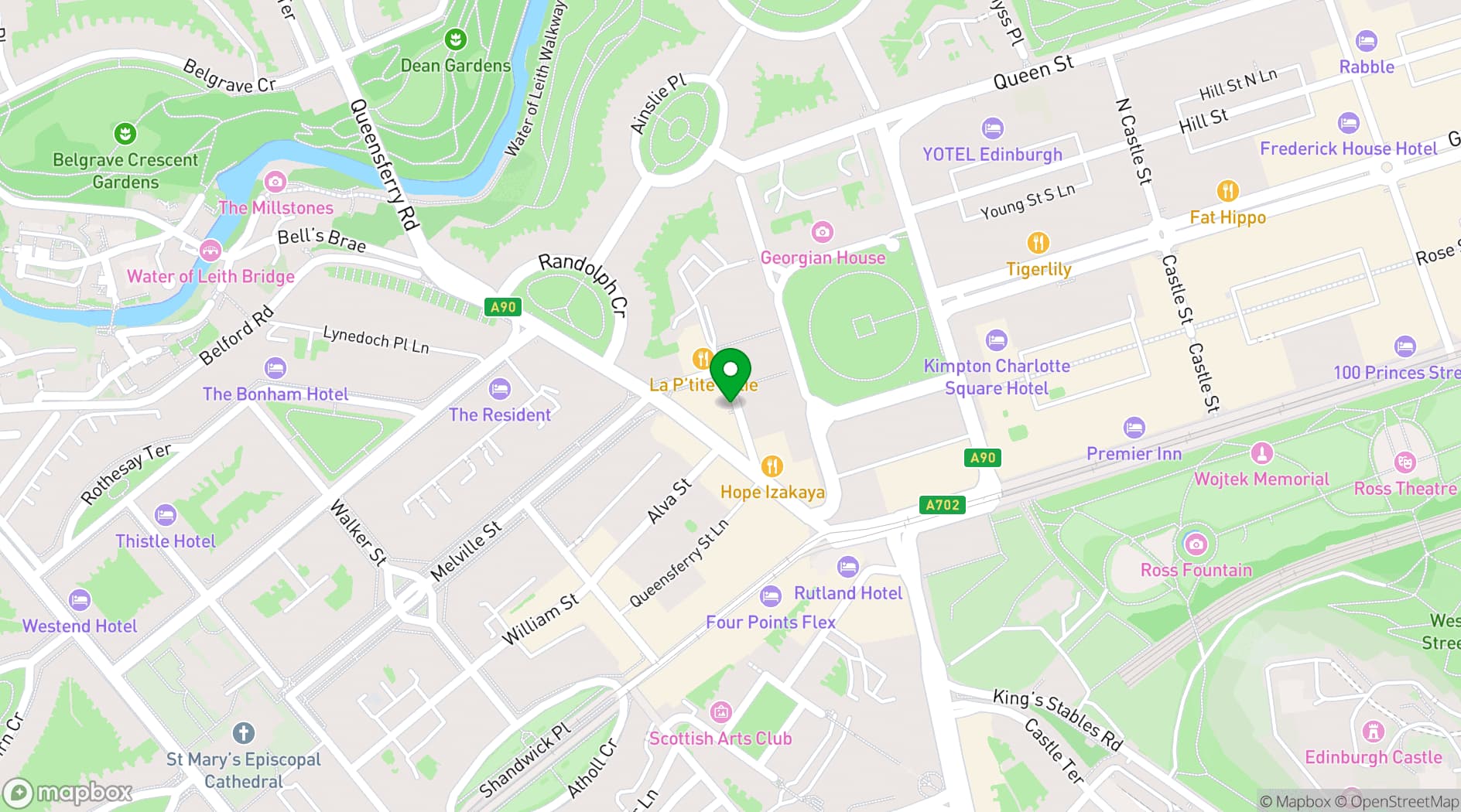 Map showing The Cocktail Mafia
